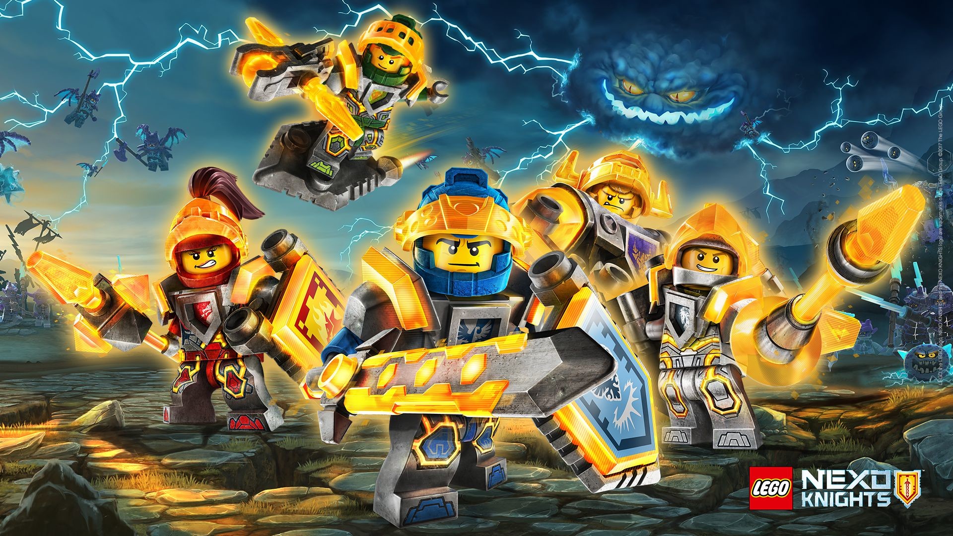 LEGO Nexo Knights, Clay Moorington, Aaron Fox, Lance Richmond, Macy Halbert, Axl, sfondo per PC