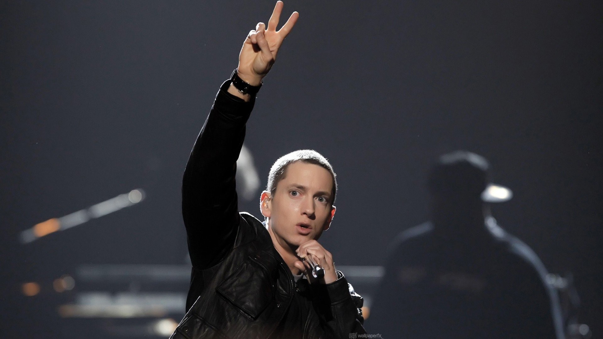 Eminem, Segno della pace, Palco, Full HD, sfondo desktop