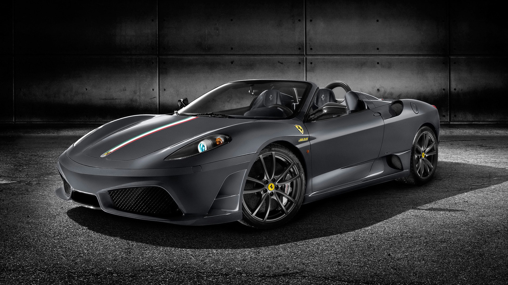 Ferrari Scuderia Spider 16M, Grigio opaco, Full HD 1080p, sfondo desktop