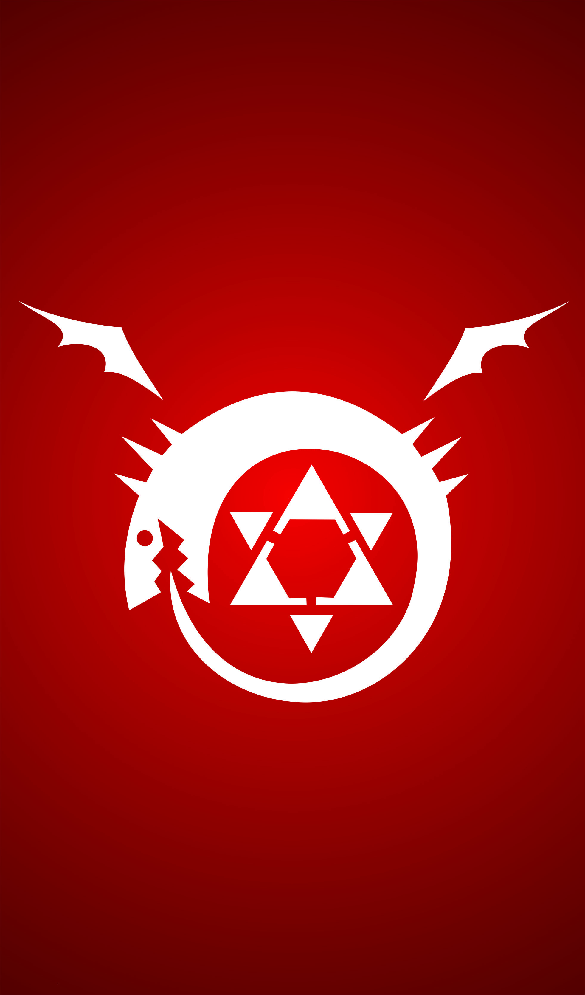 Ouroboros, Homunculus, Fullmetal Alchemist: Brotherhood, Simbolo, Sfondo rosso, schermata di blocco