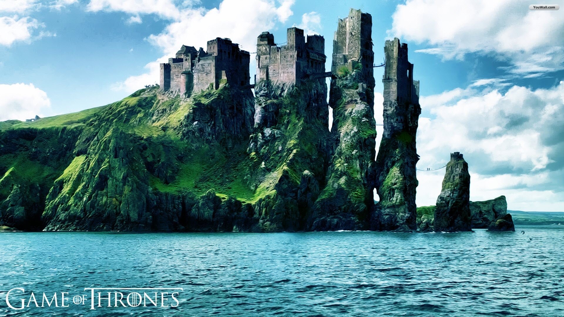 Il Trono di Spade, Pyke, Isole di Ferro, Scogliere, Mare, Full HD 1080p, sfondo desktop