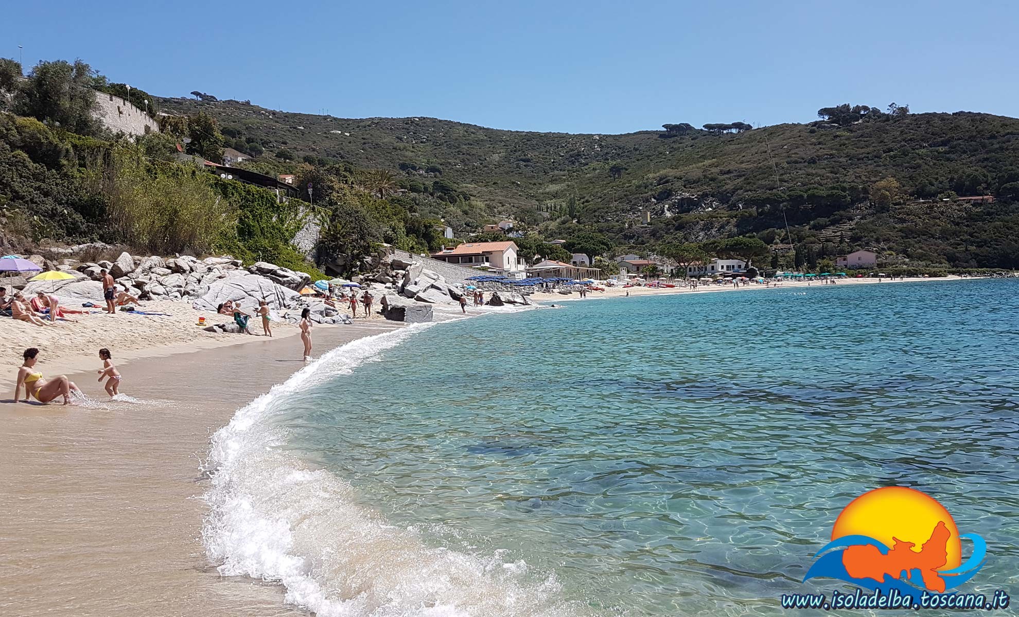 Isola d'Elba, Toscana, Italia, Spiaggia, Acqua cristallina, Full HD, sfondo per PC e portatile