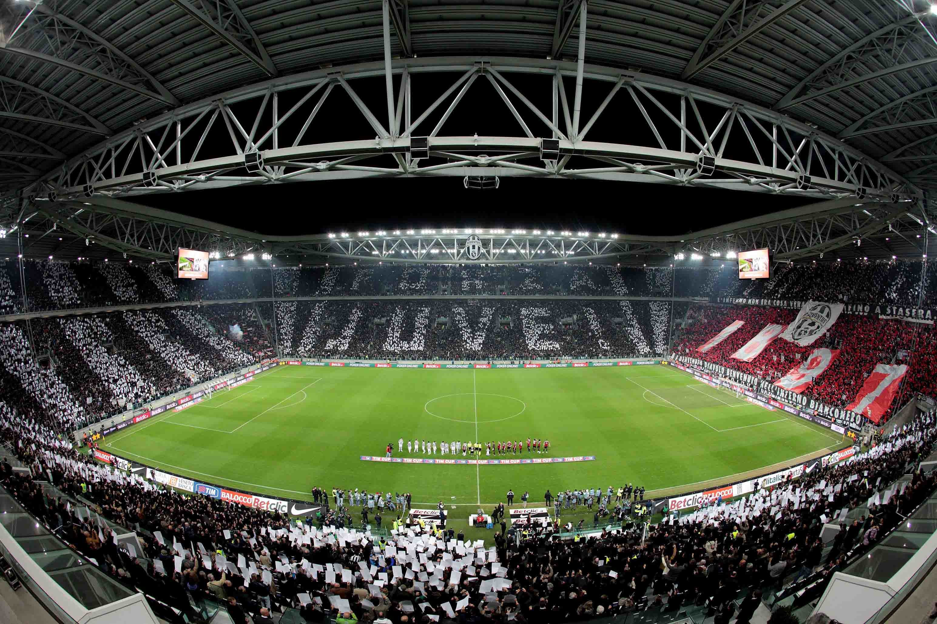 Juventus Stadium, Coreografia Juve, Fisheye, Tifosi, 2K, sfondo desktop