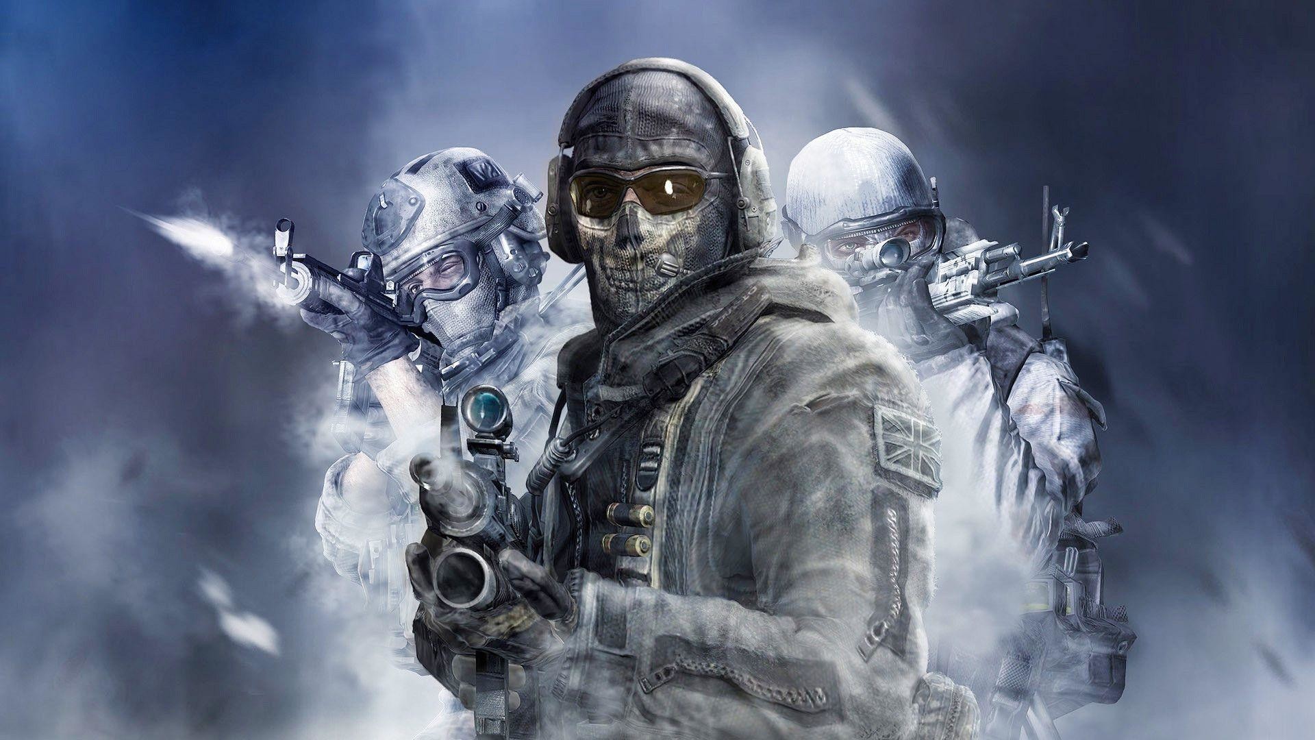 Ghost, Call of Duty: Modern Warfare 2, Call of Duty, Soldati, Neve, sfondo desktop 1080p