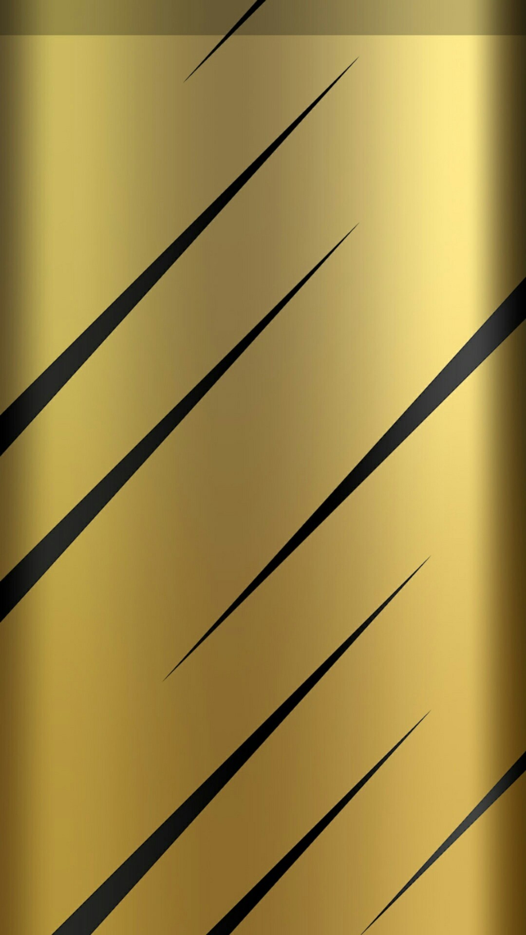 Strisce nere, Metallo dorato, Astratto, wallpaper per iPhone e Android