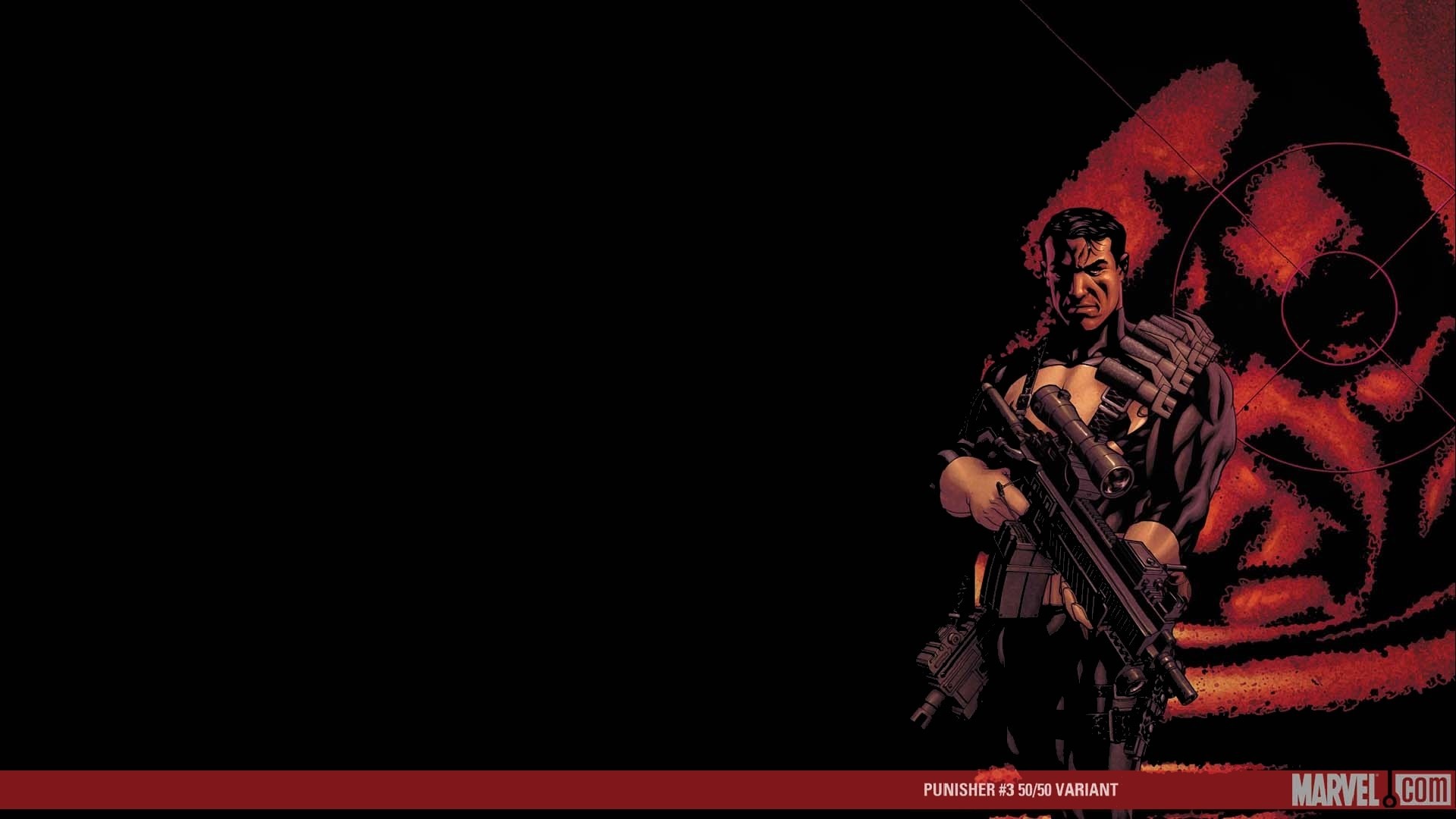 Frank Castle, The Punisher, Copertina variant, Marvel, Fumetto, 16:9 Full HD, sfondo widescreen
