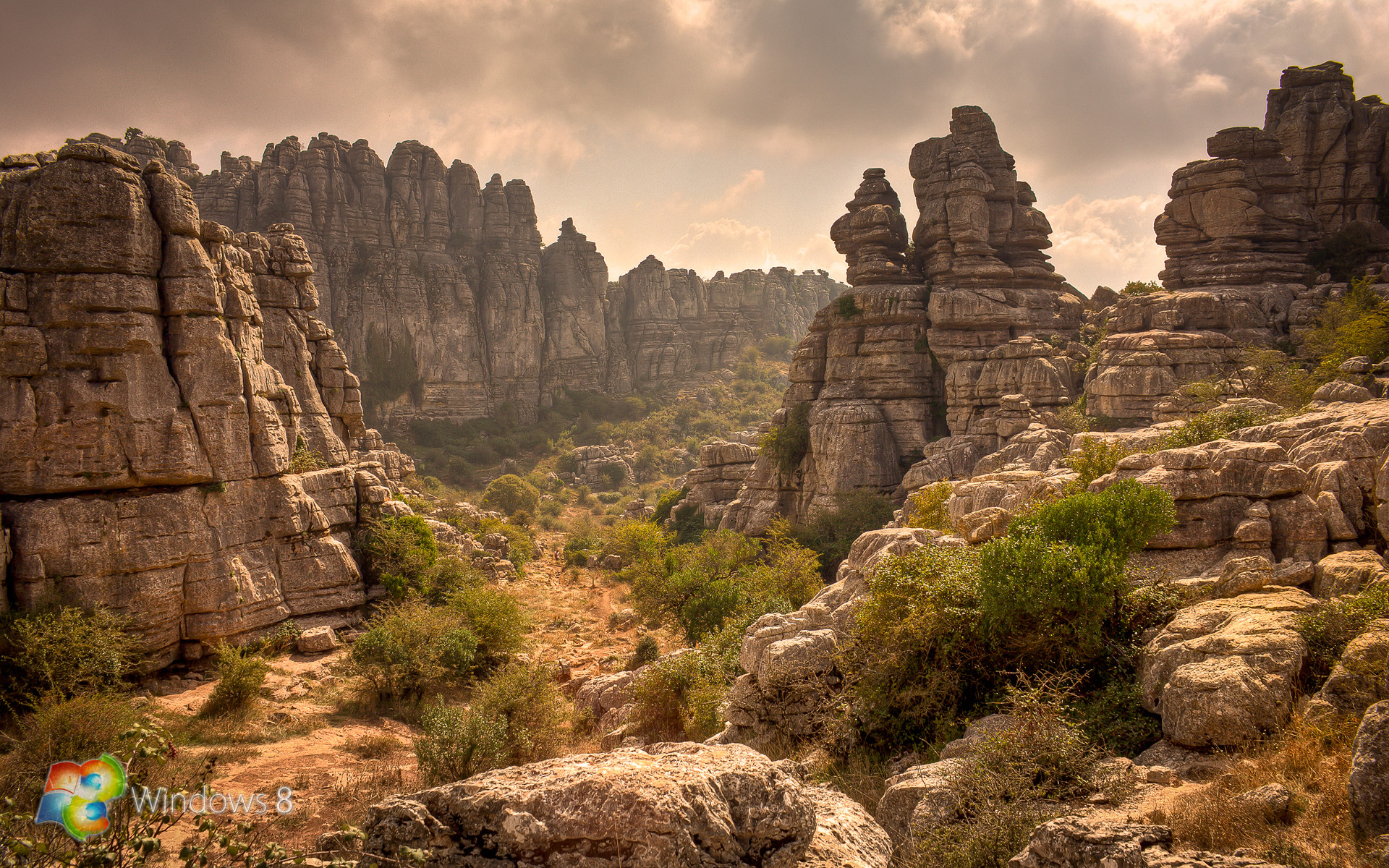 El Torcal de Antequera, Spagna, Rocce carsiche, Windows 8, Paesaggio, sfondo Full HD per portatile