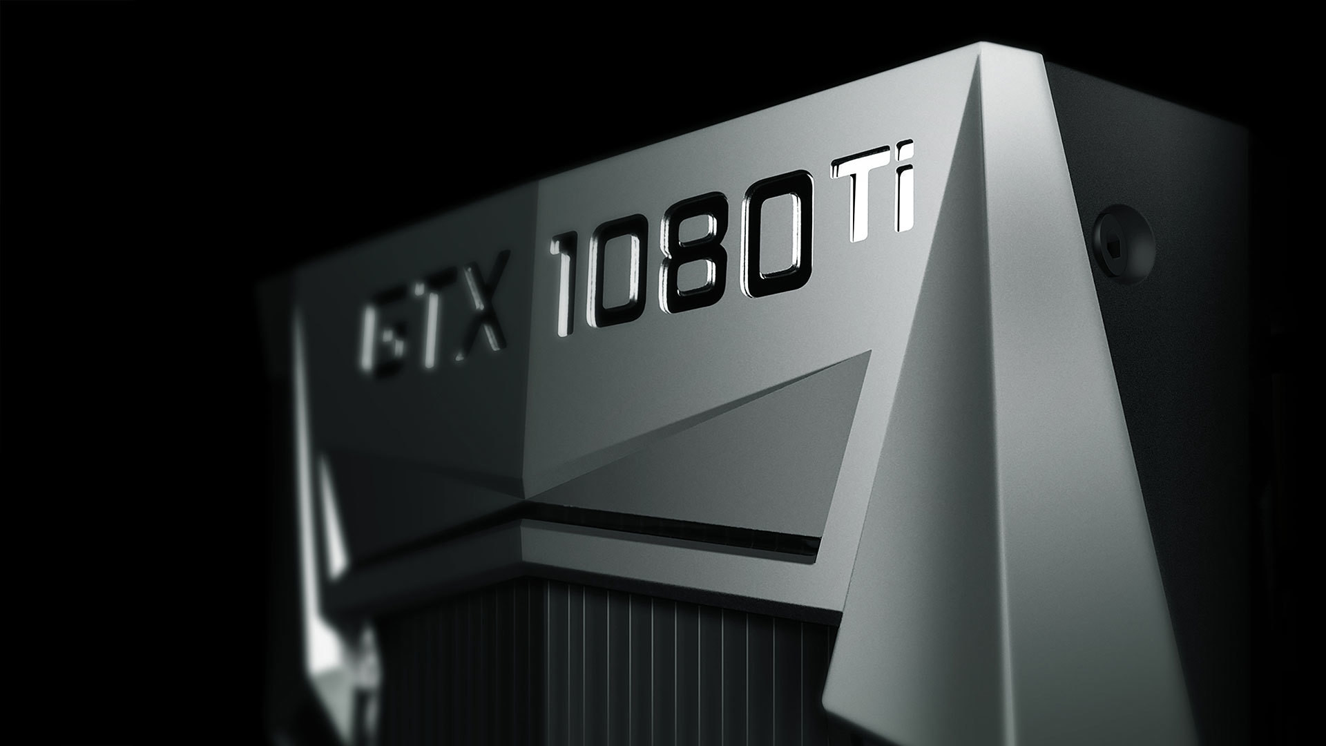 Nvidia GeForce GTX 1080 Ti, Scheda video, GPU, Argento, Primo piano, sfondo 1920x1080 per PC