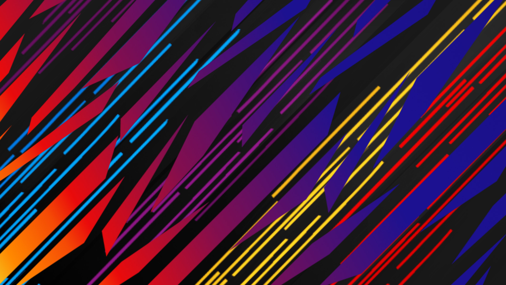 Strisce diagonali, Colori vivaci, Astratto, 1920x1080, sfondo per PC
