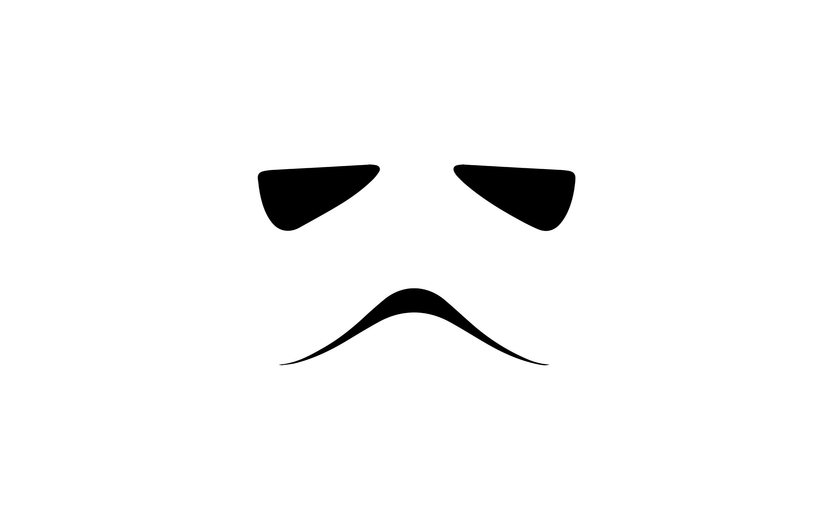 Stormtrooper, Star Wars, Minimalismo, Sfondo bianco, 2K, wallpaper per PC