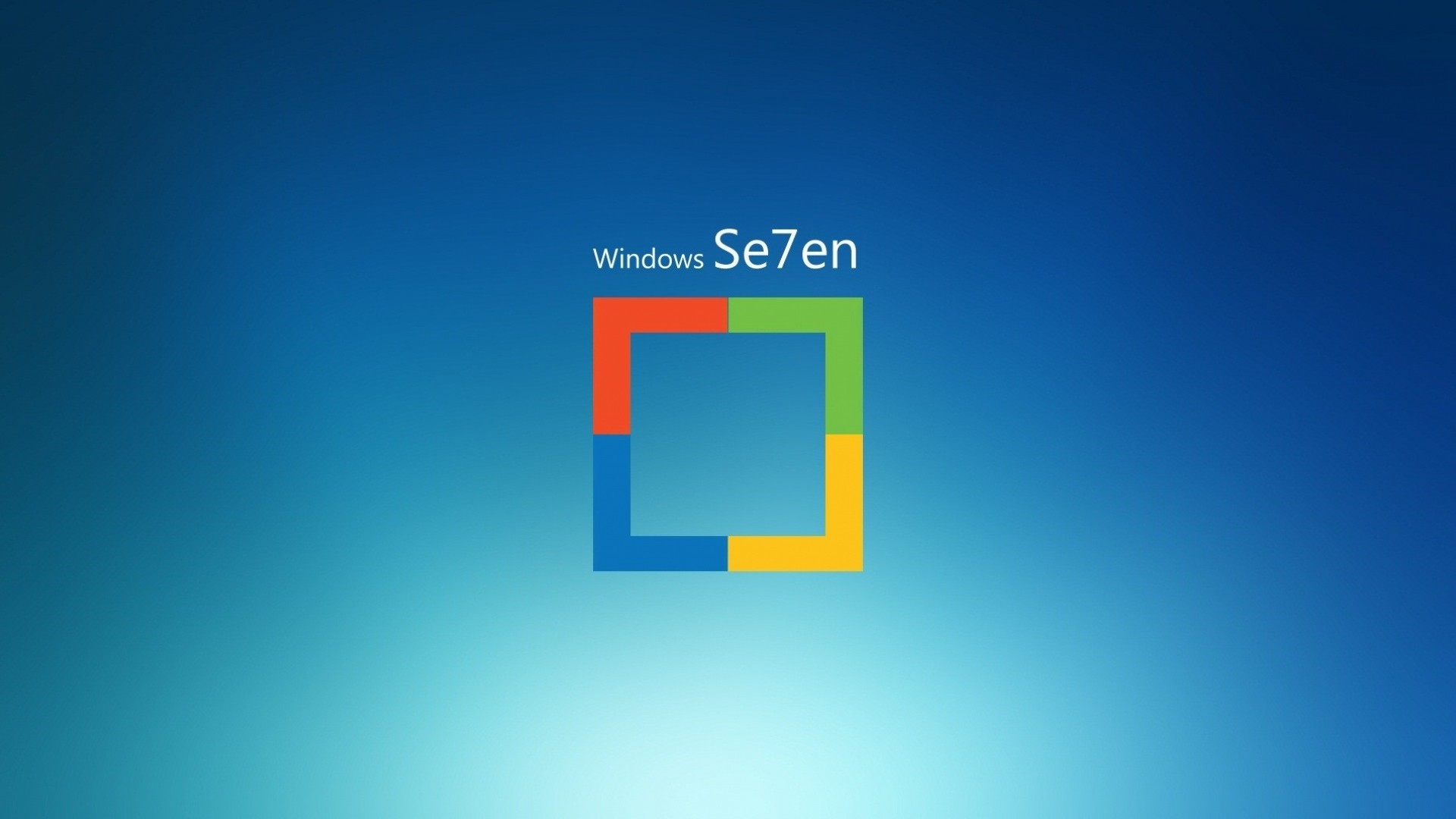 Windows 7, Seven, Logo, Blu, 1920x1080, immagine di sfondo