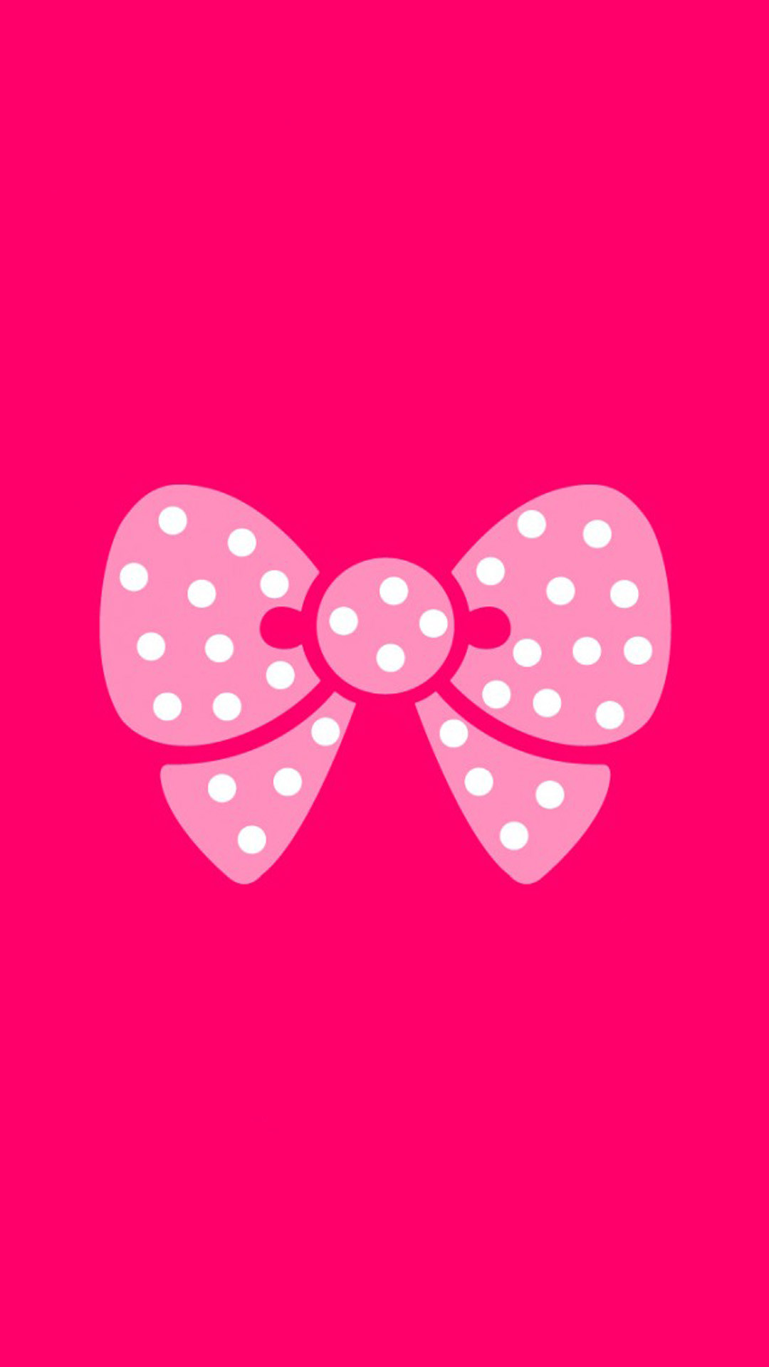 Fiocco, Pois, Sfondo rosa, wallpaper iPhone