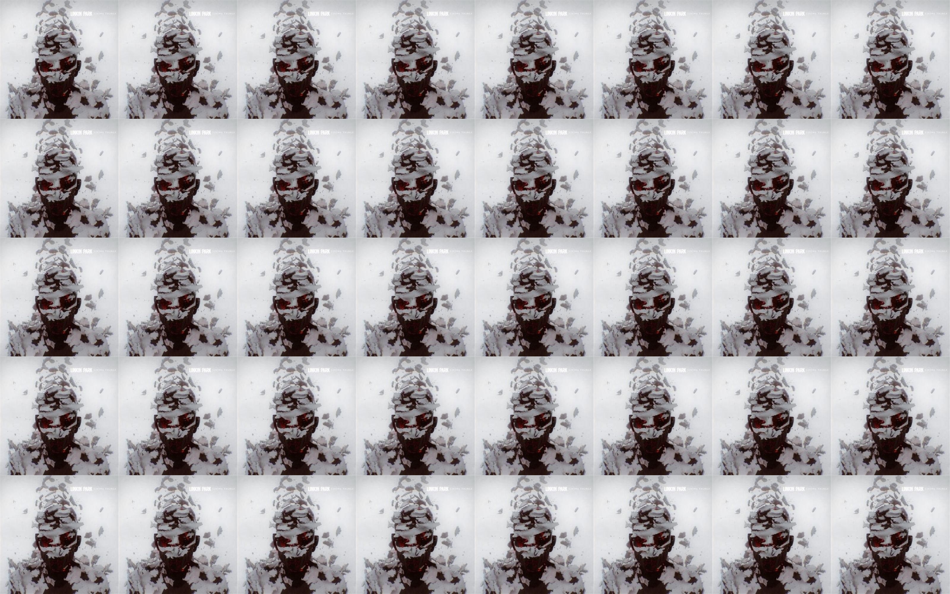 Linkin Park, Living Things, Motivo ripetuto, Pattern, 2K, sfondo per PC e portatile