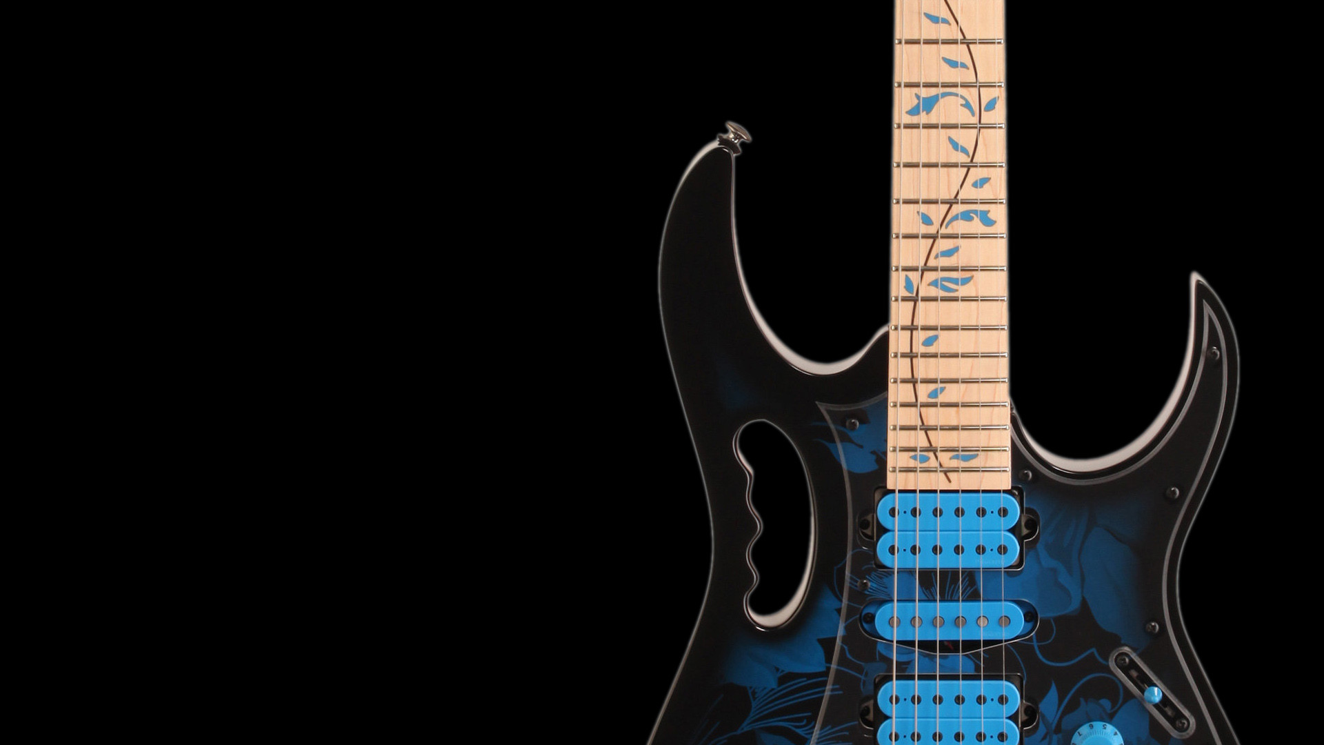 Ibanez, Chitarra elettrica, Sfondo nero, Full HD, wallpaper per portatile