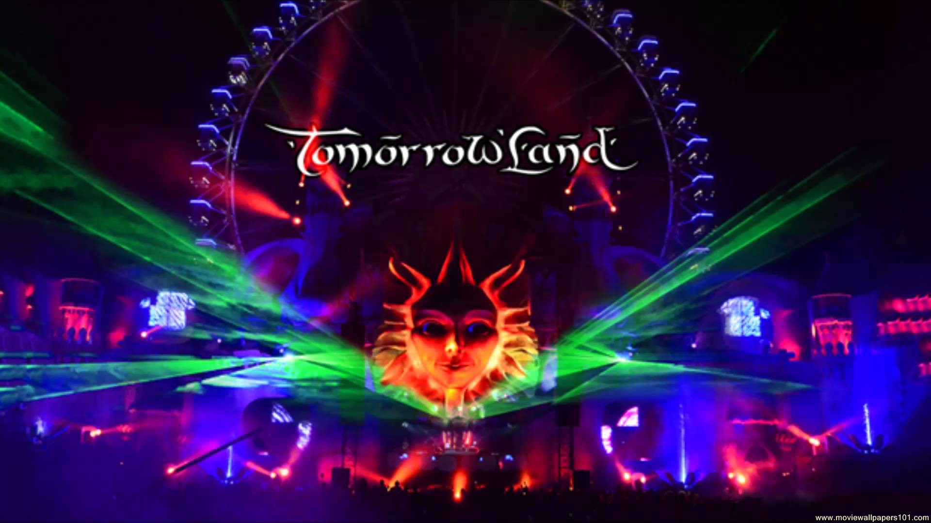 Tomorrowland, Logo, Laser, Ruota panoramica, 1920x1080, sfondo per PC