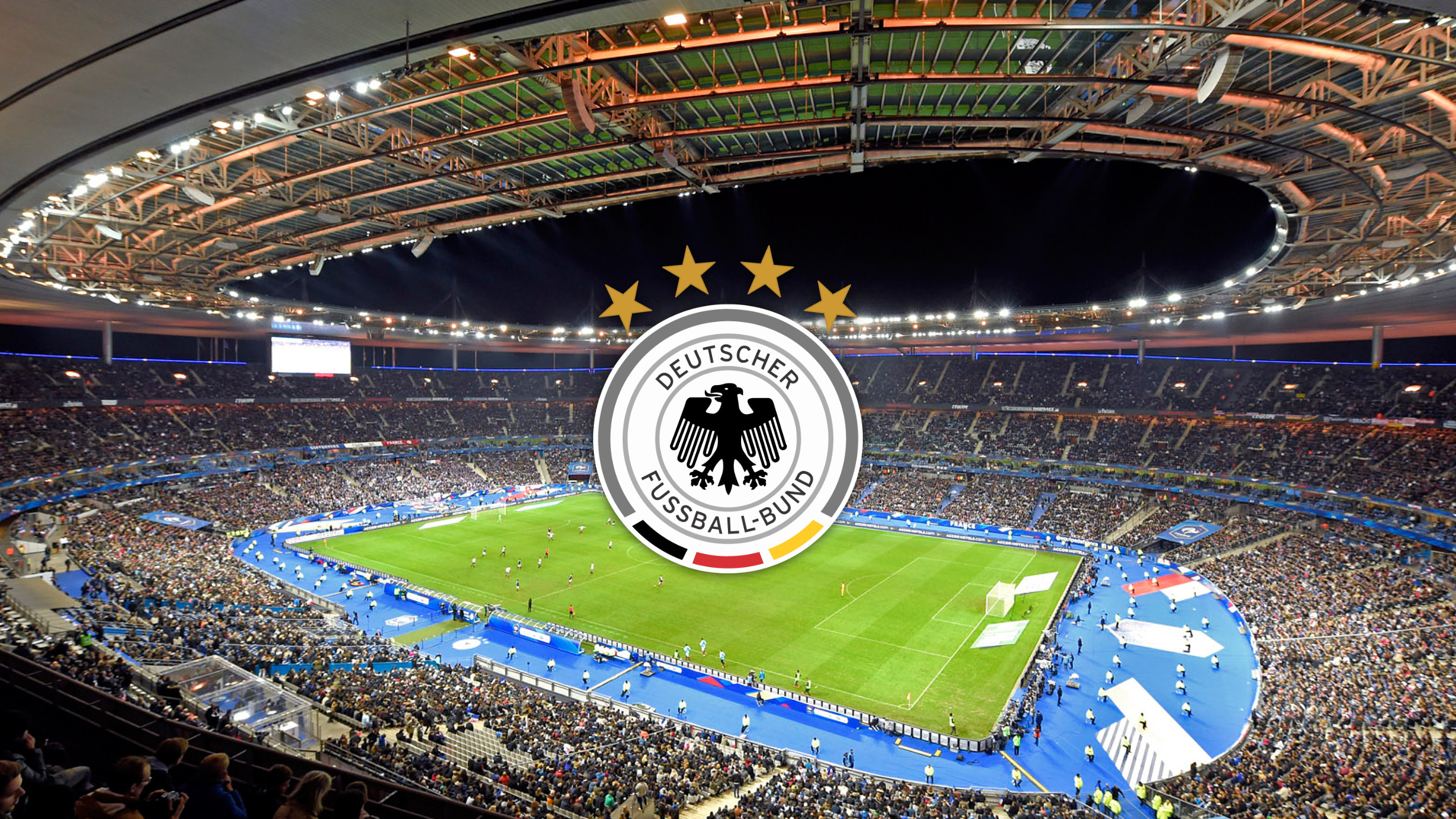 Nazionale tedesca, DFB, Stade de France, Stadio, Stemma, 2K, sfondo Windows 11