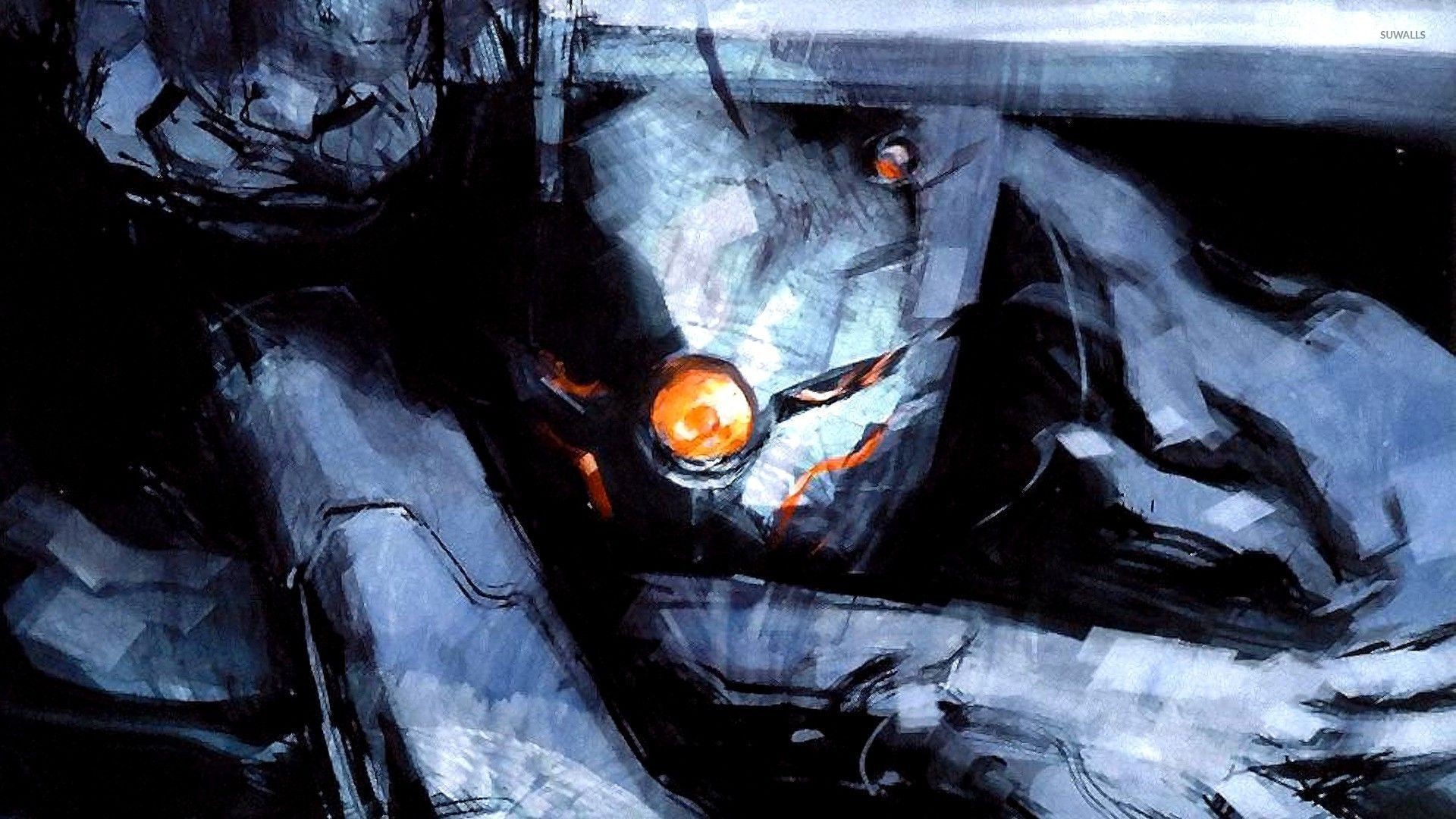 Gray Fox, Metal Gear Solid, Cyborg, Pennellate, 16:9 Full HD, sfondo widescreen