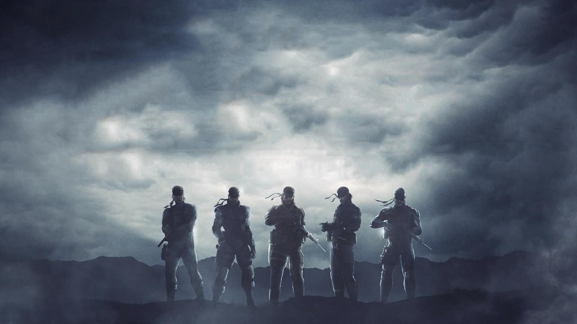 Metal Gear Solid V, Soldati, Silhouette, Cielo nuvoloso, Full HD, sfondo per PC e portatile