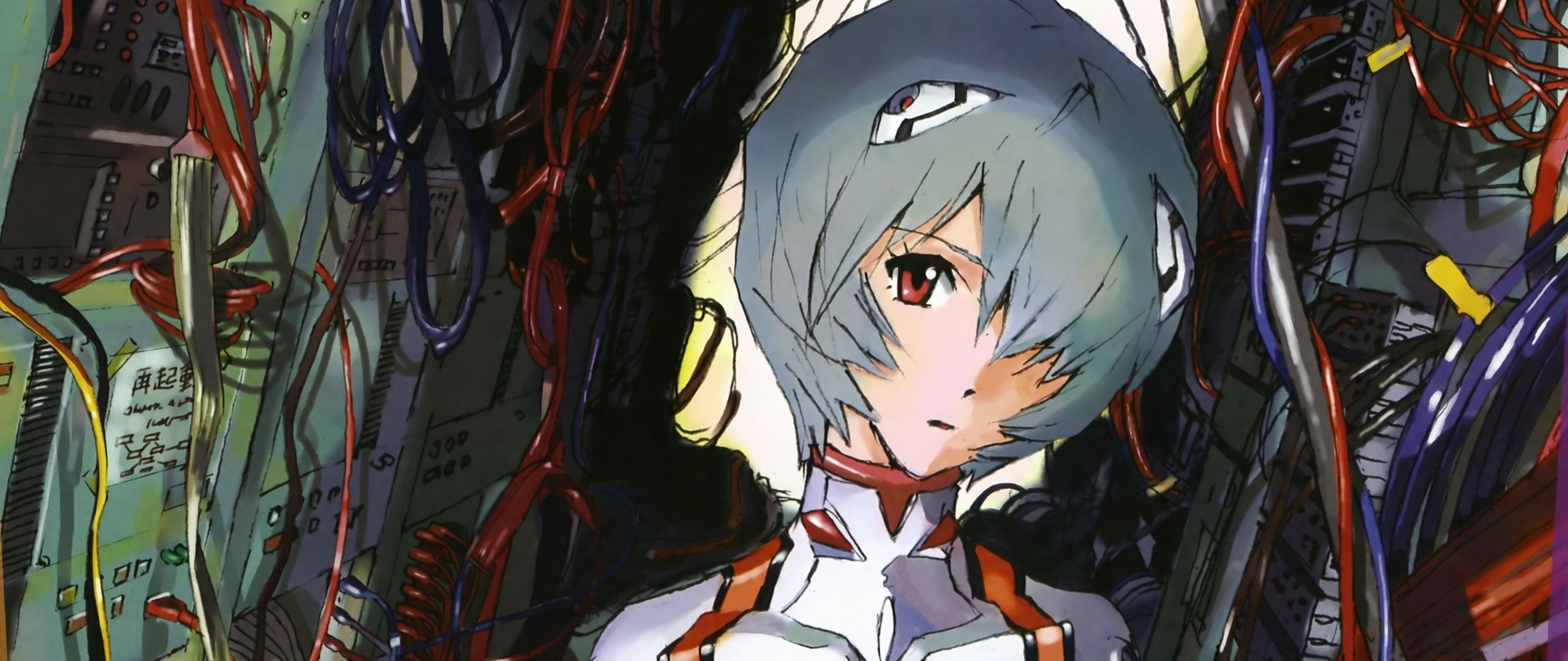Rei Ayanami, Neon Genesis Evangelion, Cavi, Ritratto, 2560x1080, immagine di sfondo