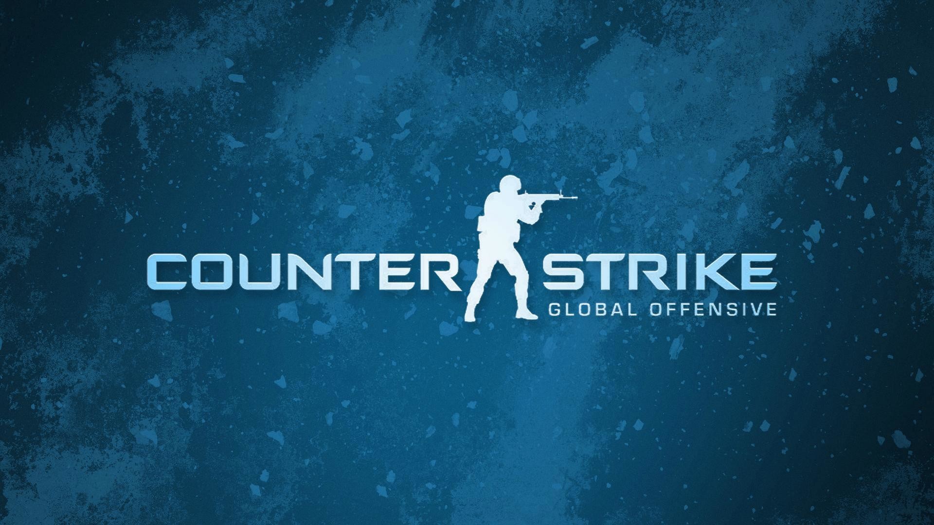 Counter-Strike: Global Offensive, Logo, Blu, 1920x1080, immagine di sfondo
