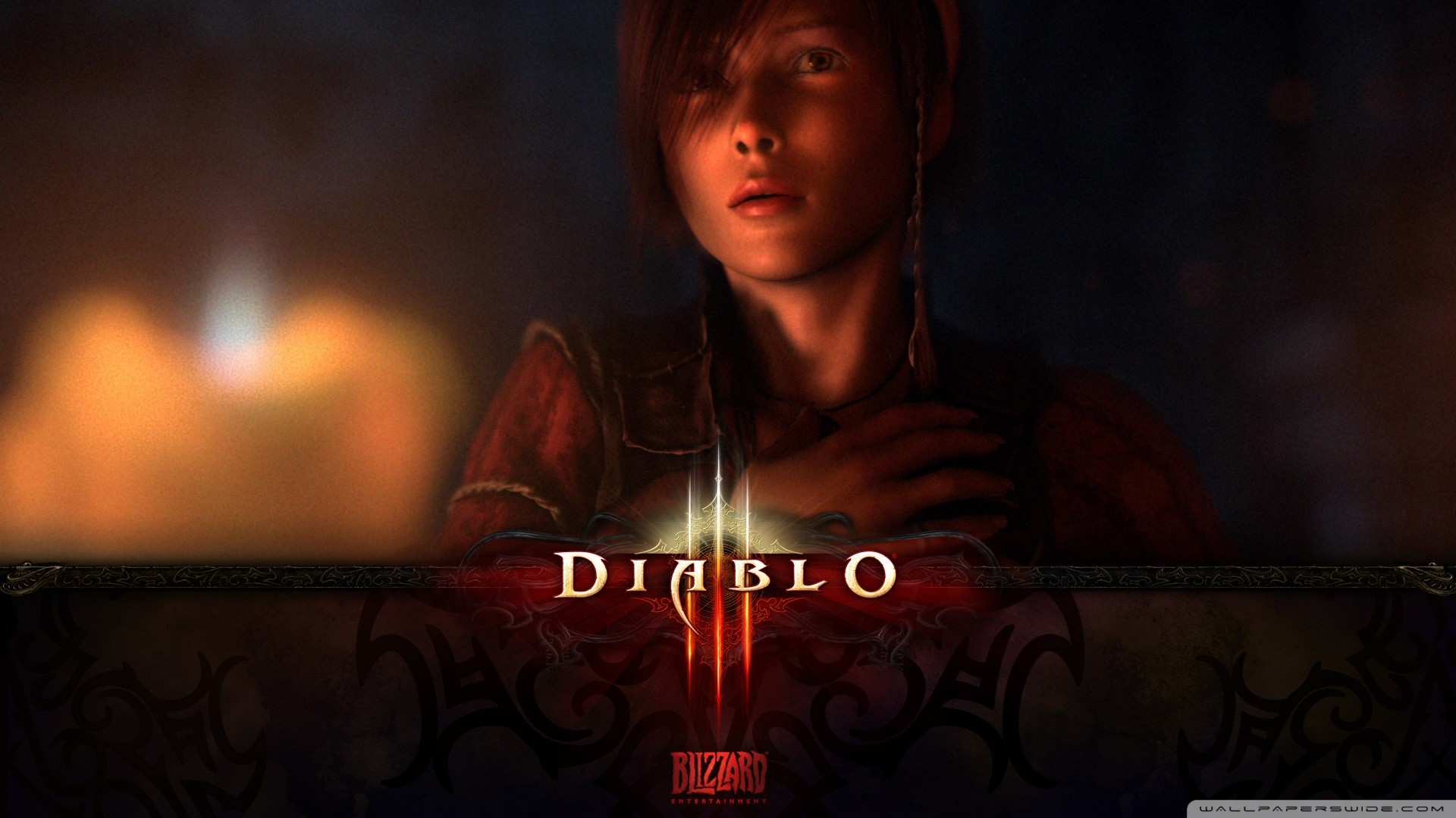 Leah, Diablo III, Logo, Ritratto, Full HD 1080p, sfondo desktop