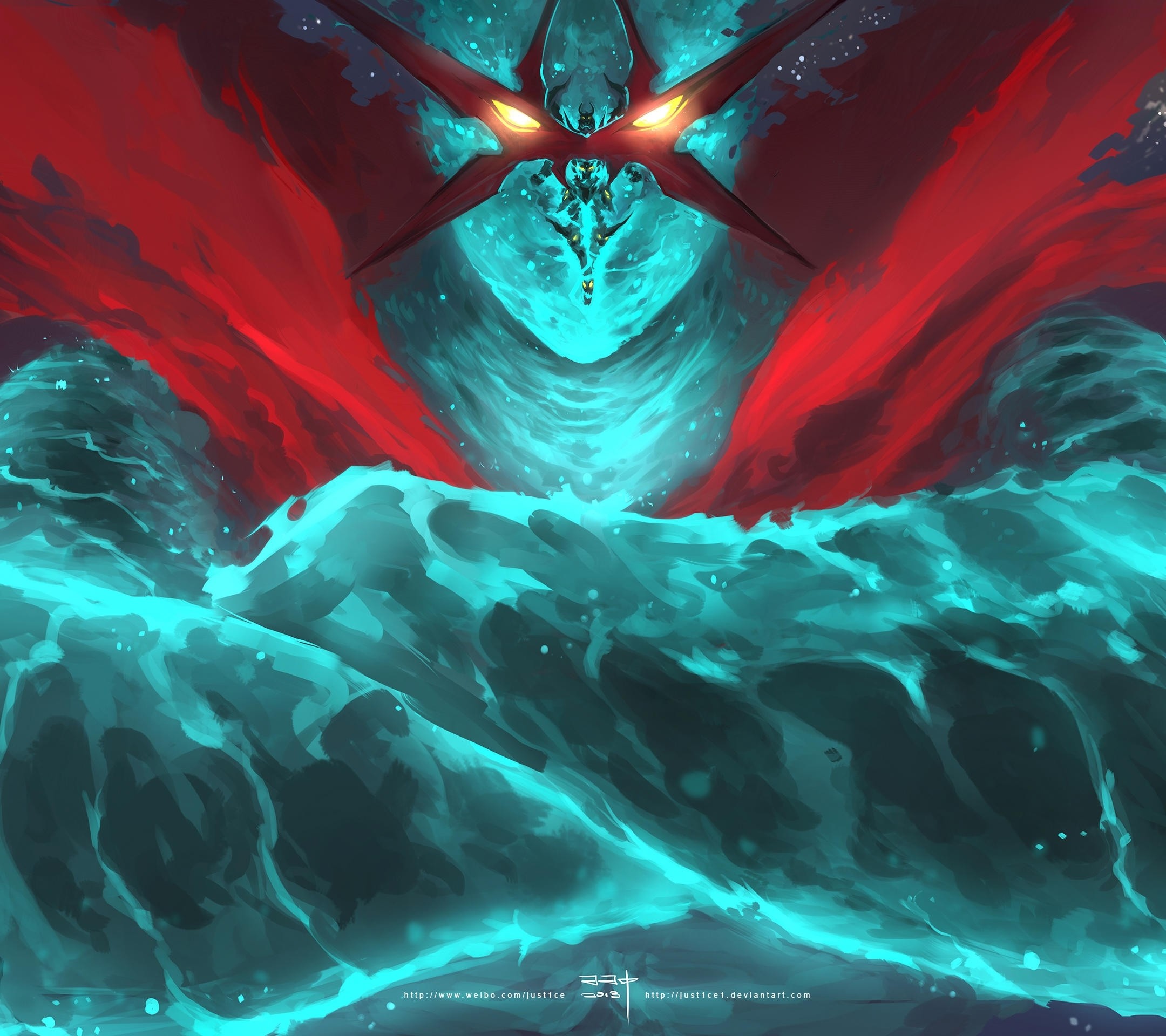 Gurren Lagann, Mecha, Turchese, Rosso, sfondo per iPad e tablet