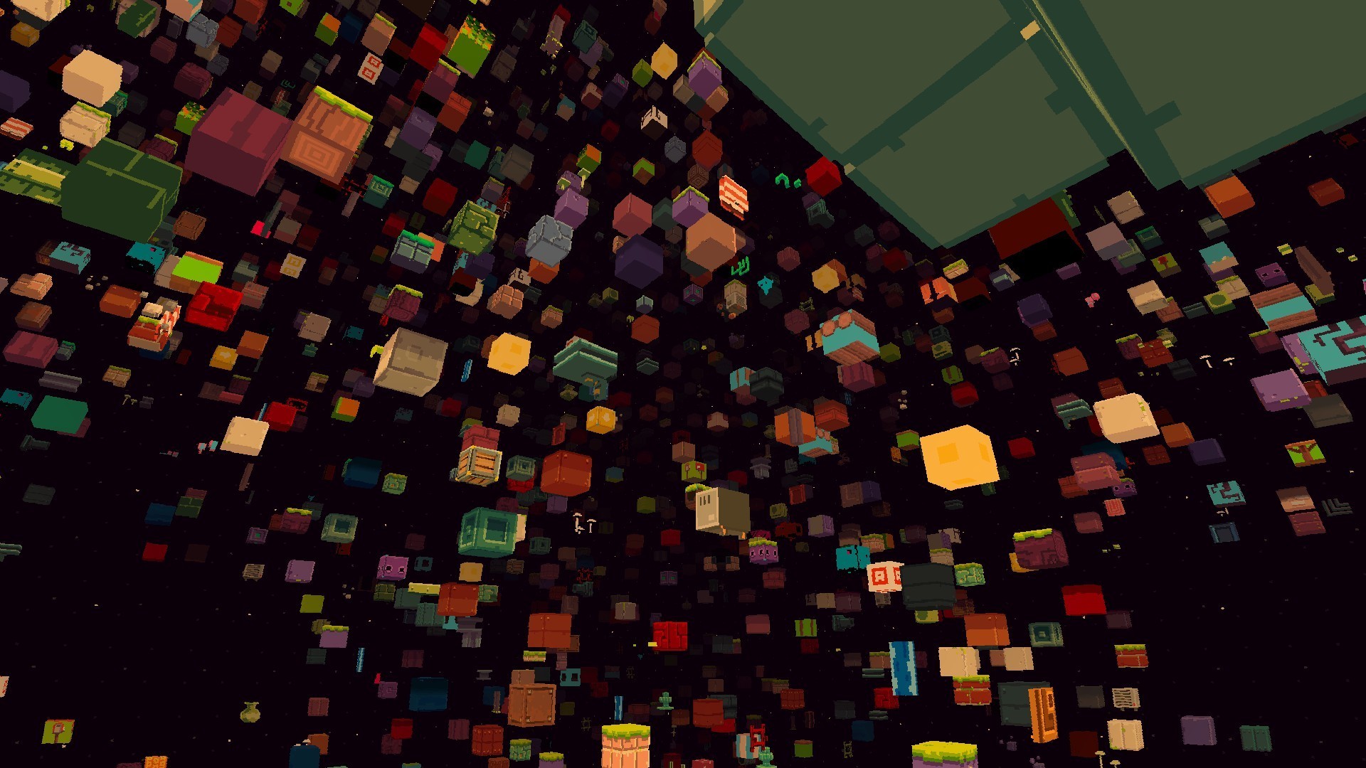 Pixel art, Voxel, Cubi colorati, Full HD, sfondo per PC e portatile