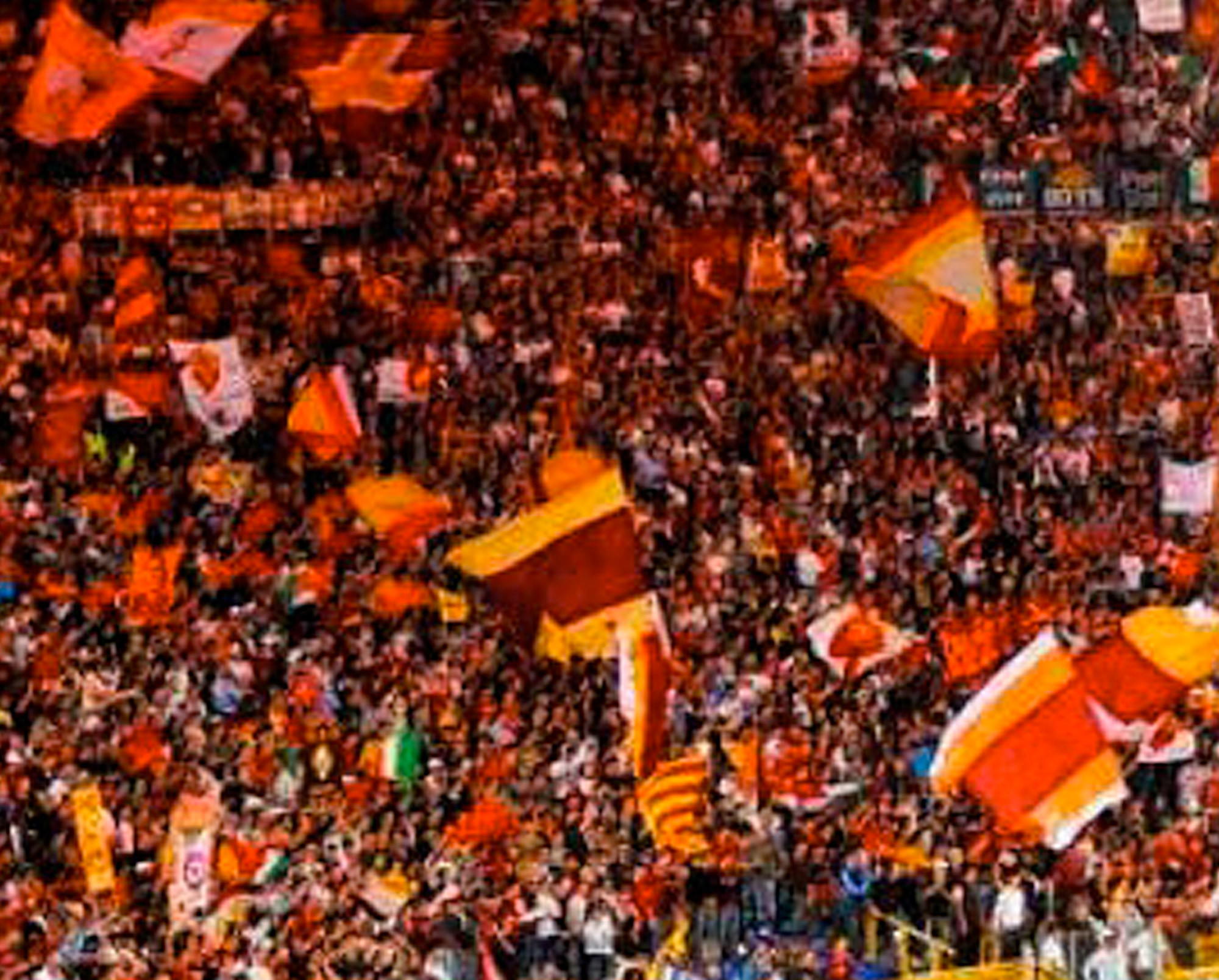 AS Roma, Tifosi, Bandiere, Curva Sud, Full HD, sfondo per PC e portatile