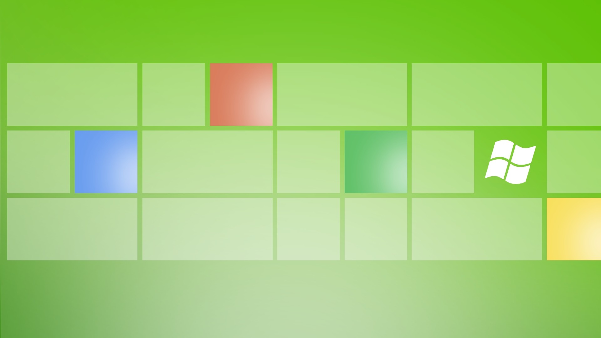 Windows 8, Logo Windows, Tessere, Verde, Full HD, sfondo per PC e portatile