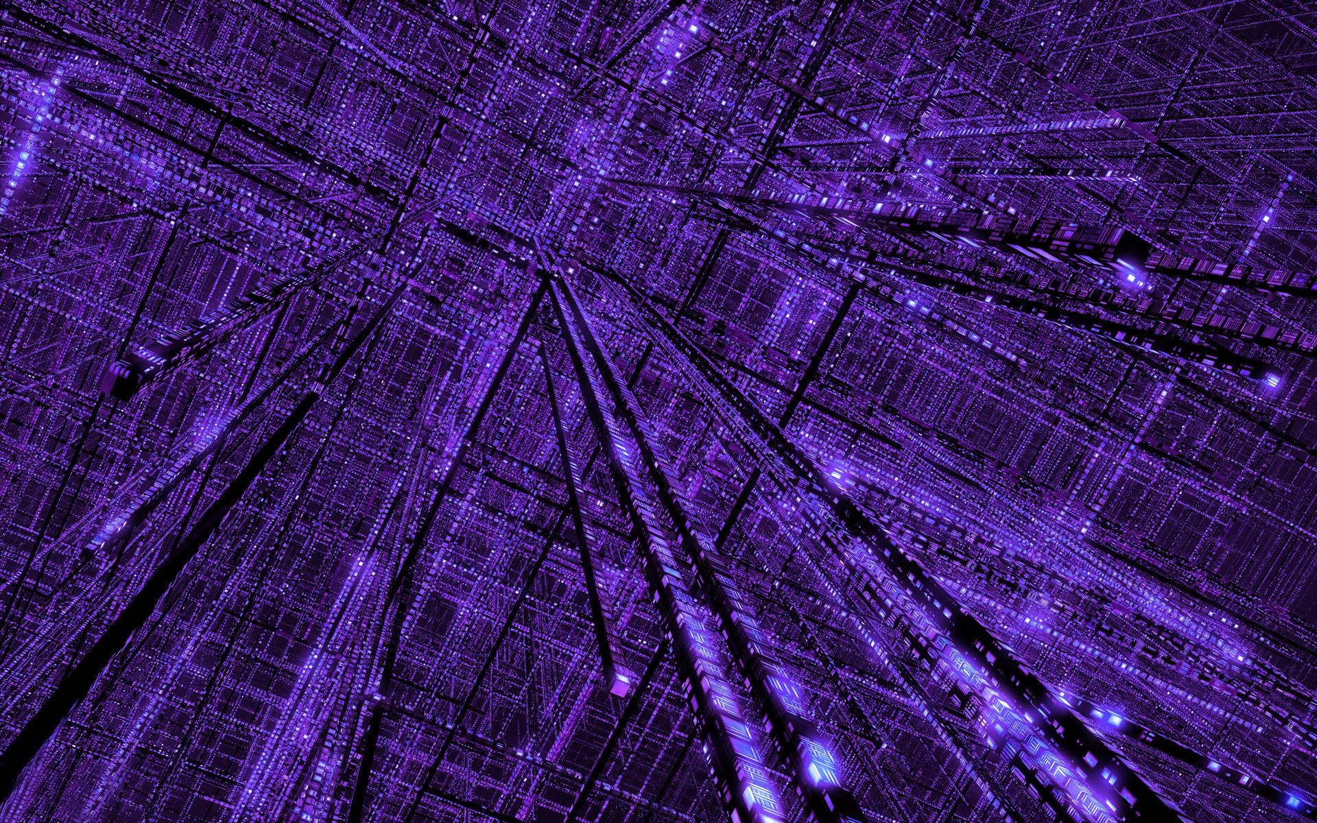 Viola, Linee, Prospettiva, Astratto, 1920x1200, sfondo MacBook Pro