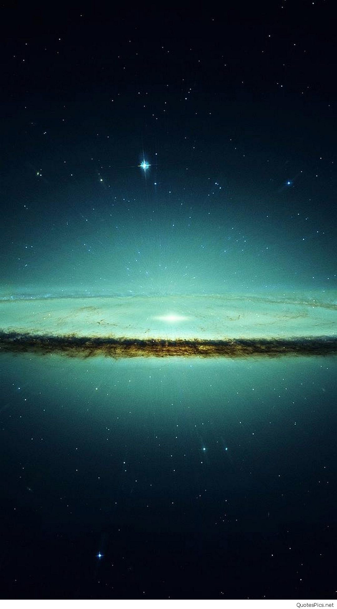 Galassia, Spazio, Verde acqua, sfondo schermata di blocco iPhone 7
