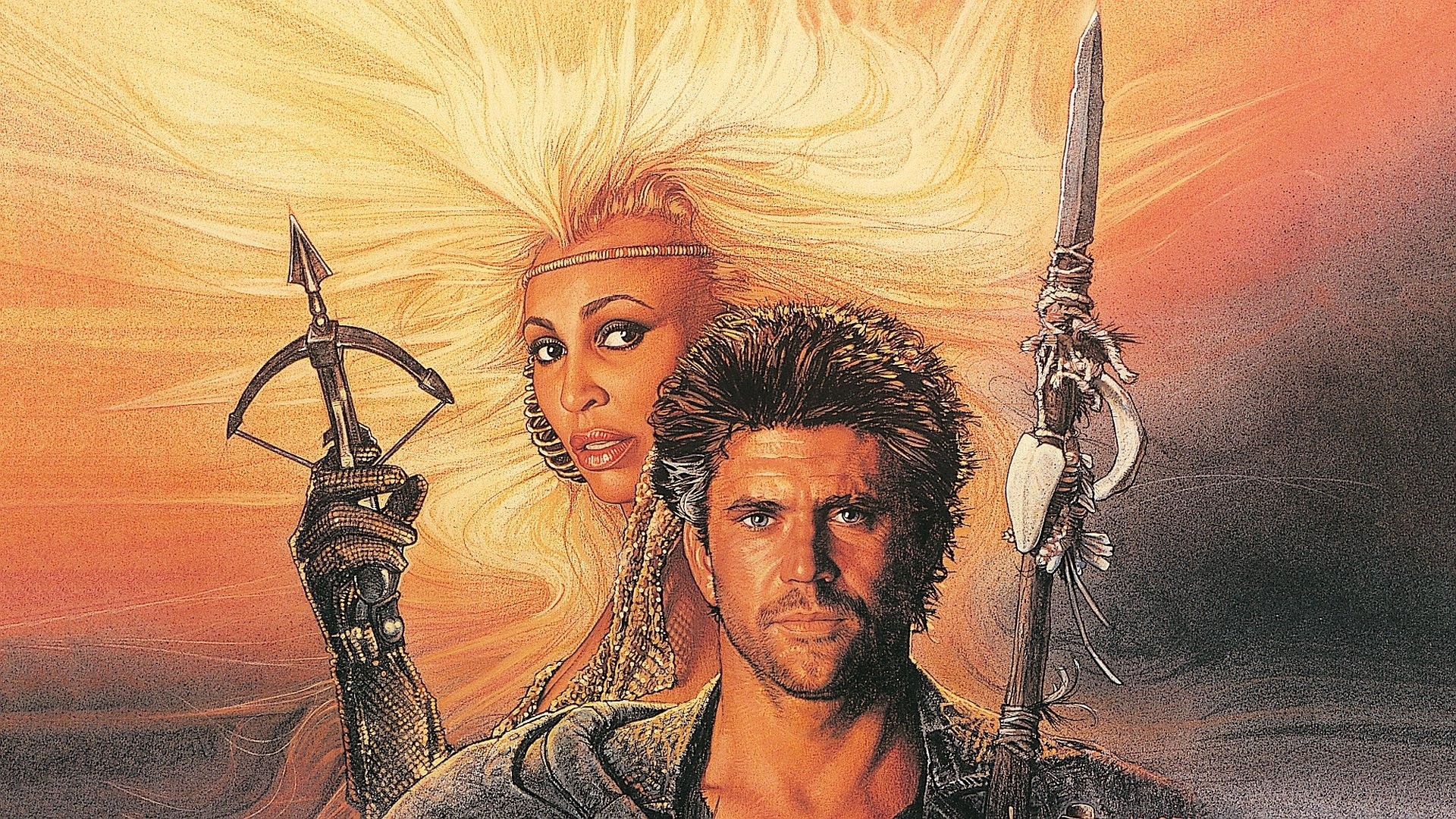 Mad Max oltre la sfera del tuono, Mel Gibson, Tina Turner, Poster, Dipinto, wallpaper 1920x1080