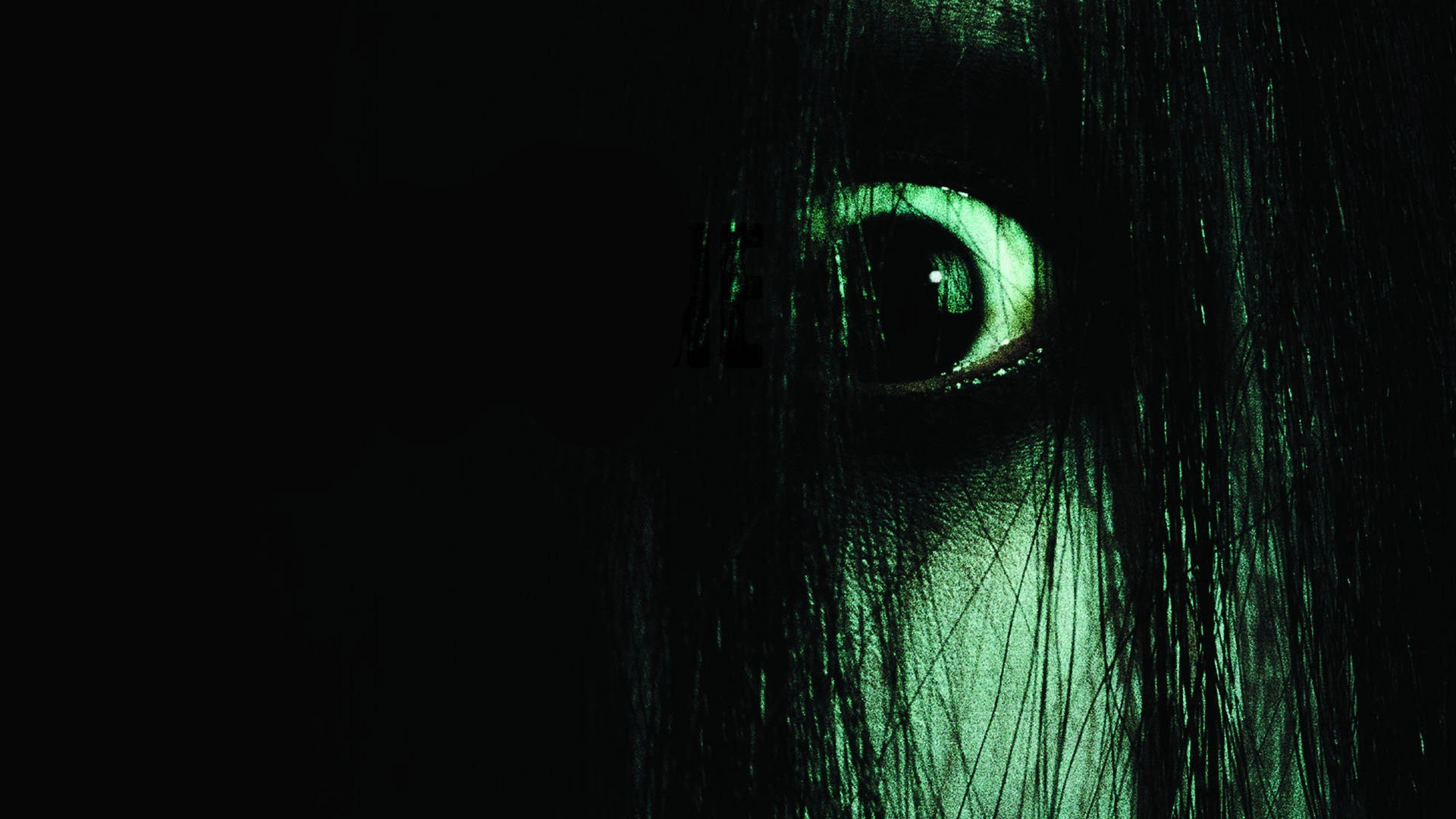 The Grudge, Occhio, Capelli neri, Verde, 1920x1080, immagine di sfondo