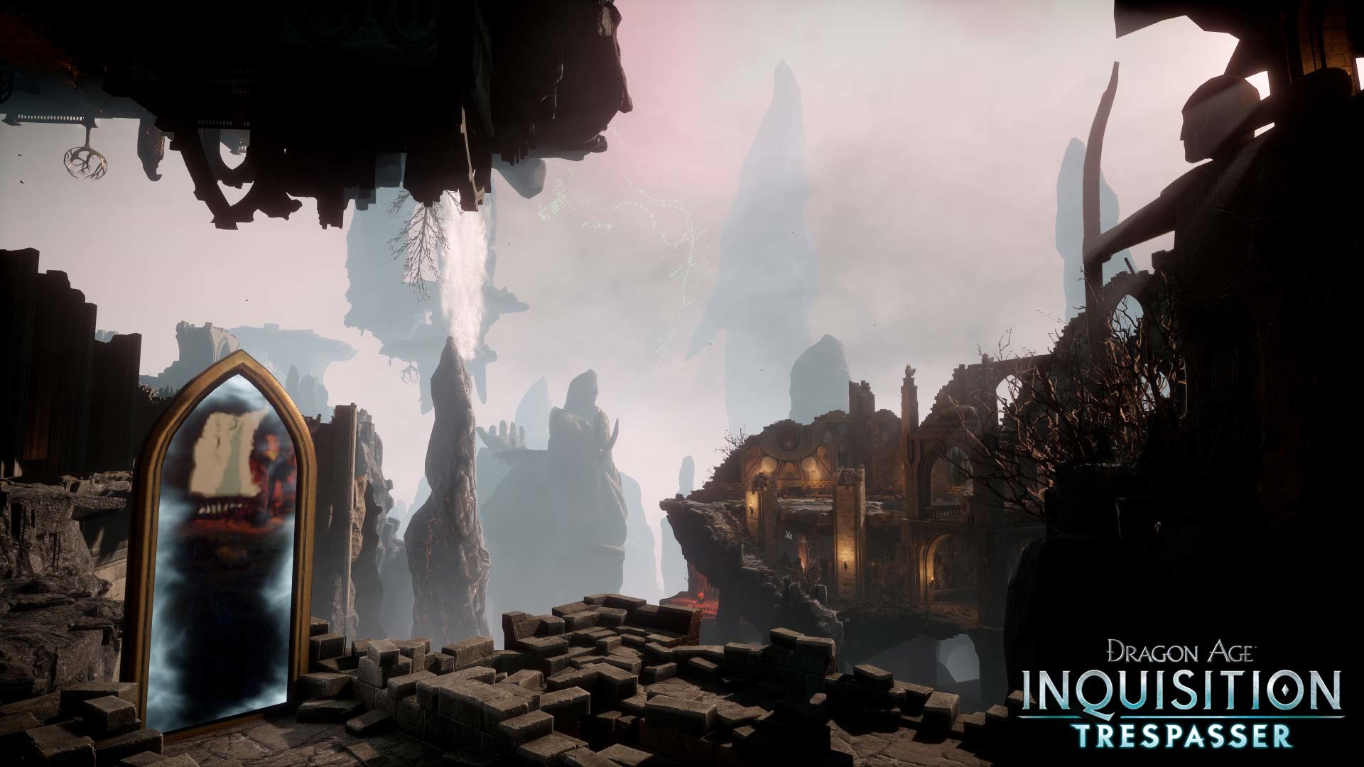 Dragon Age: Inquisition, Trespasser, Eluvian, Specchio, Rovine, Full HD, sfondo per PC