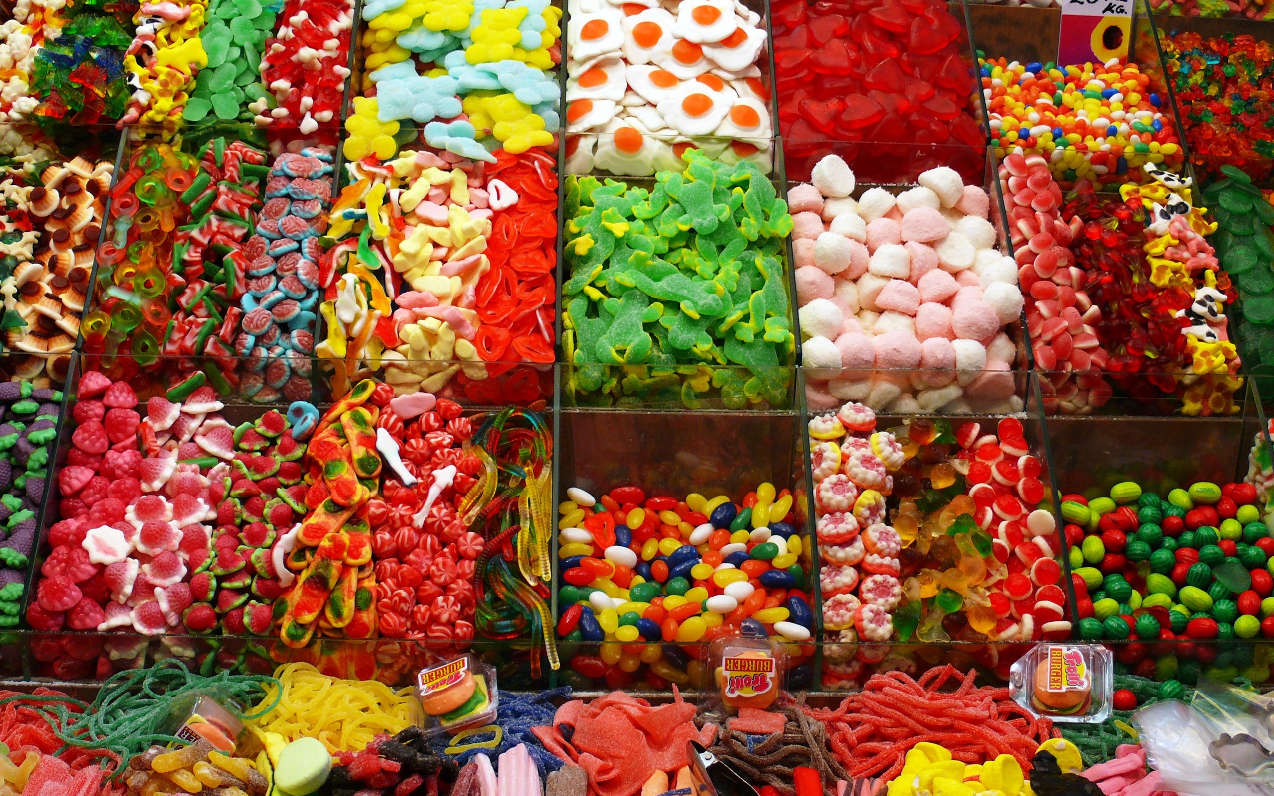 Caramelle, Mercato, Gommose, Colorato, 2560x1600, sfondo per PC