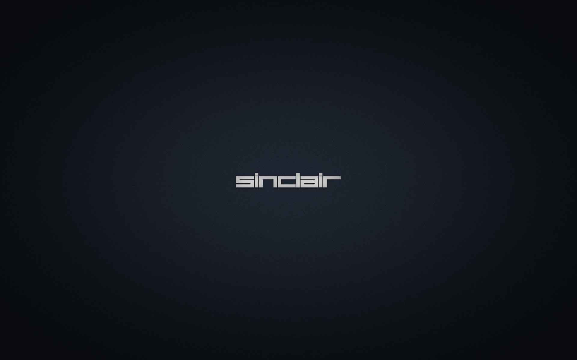 Sinclair, Logo, Grigio scuro, Minimalismo, 1920x1200, immagine di sfondo