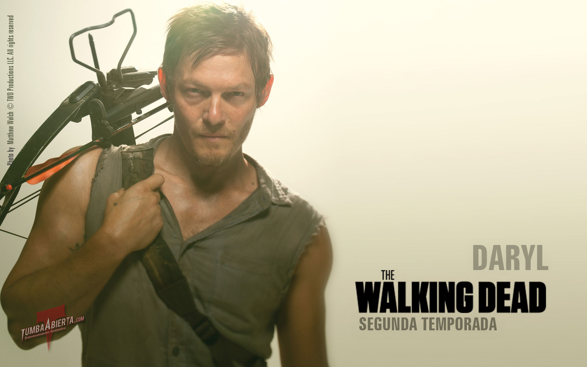 Daryl Dixon, Norman Reedus, The Walking Dead, Seconda stagione, Balestra, sfondo MacBook Pro