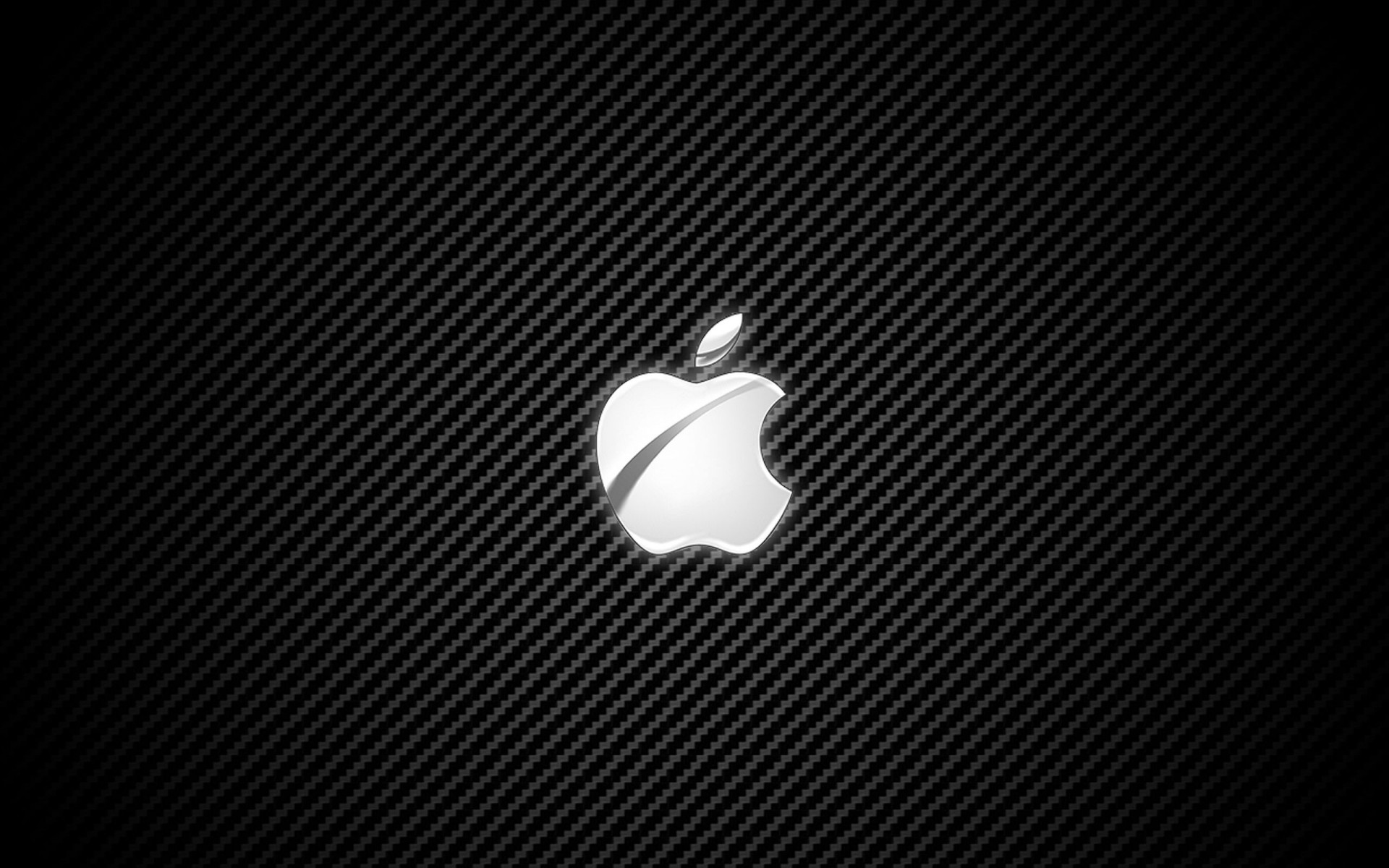 Apple, Logo, Fibra di carbonio, Nero, Full HD, sfondo desktop