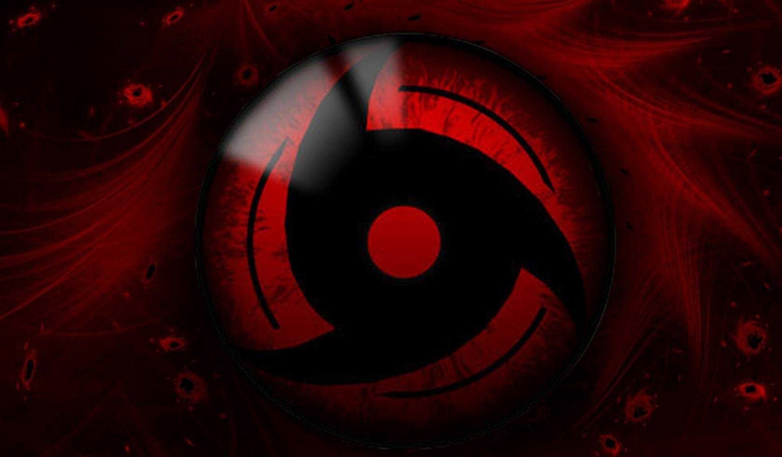Mangekyo Sharingan, Naruto, Occhio, Rosso, 2K, sfondo per PC