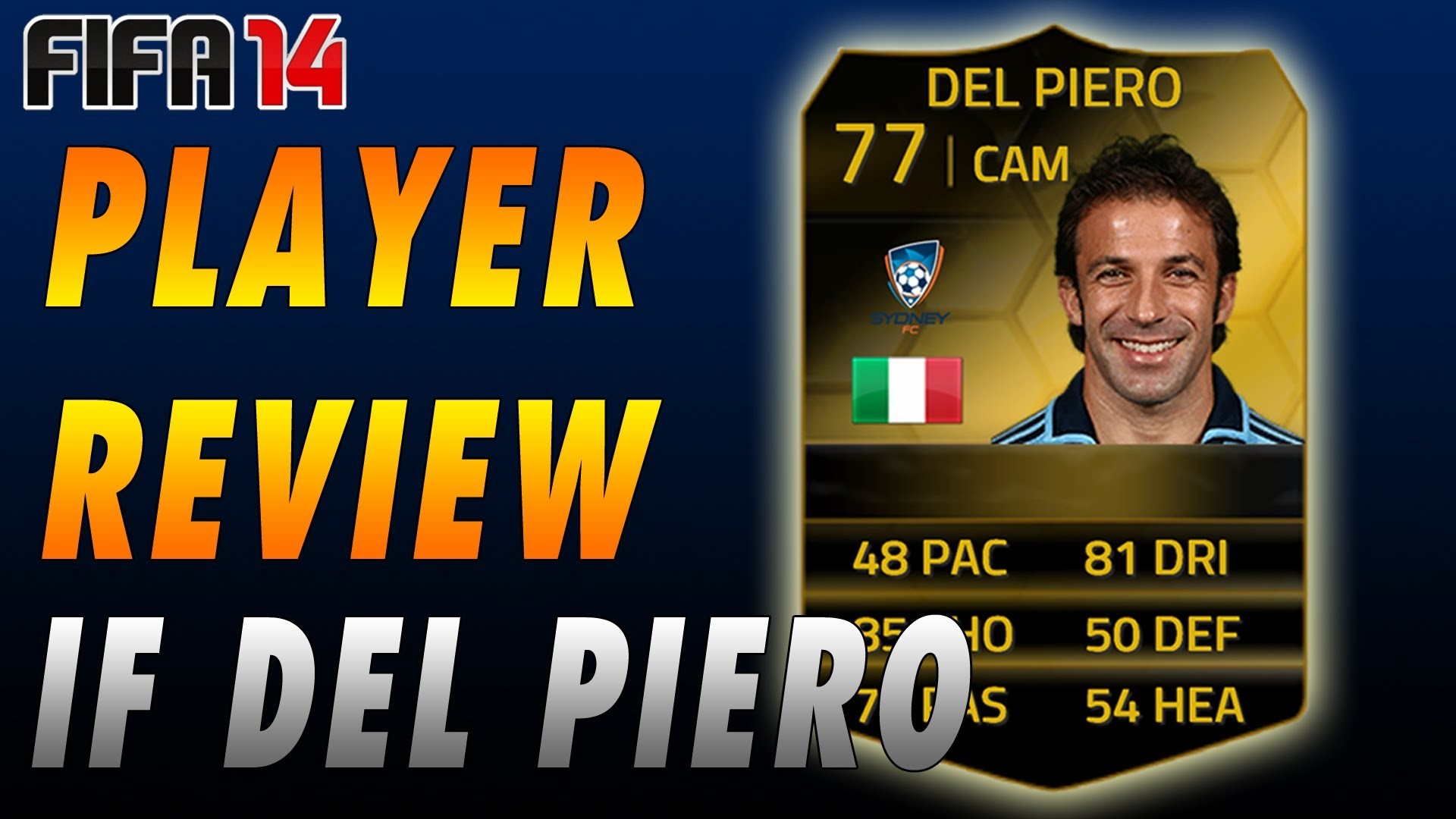 Alessandro Del Piero, FIFA 14, Player Review, Carta giocatore, Full HD, wallpaper desktop