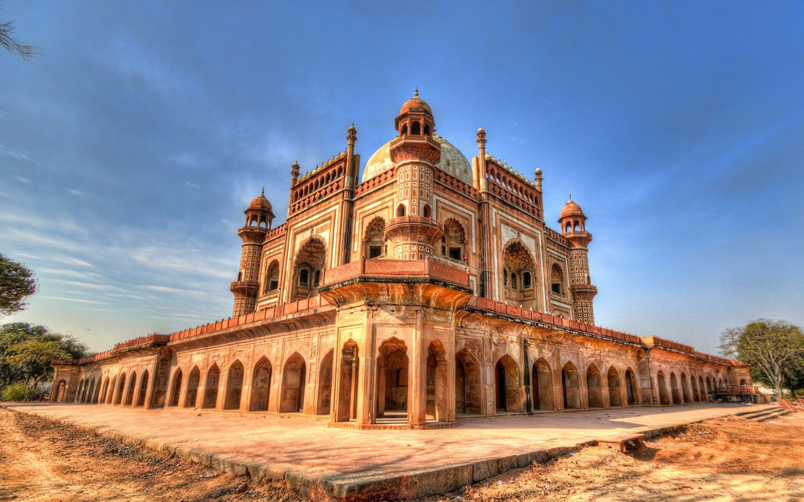 Tomba di Safdarjung, Delhi, India, Architettura Moghul, 2K, sfondo per PC e portatile