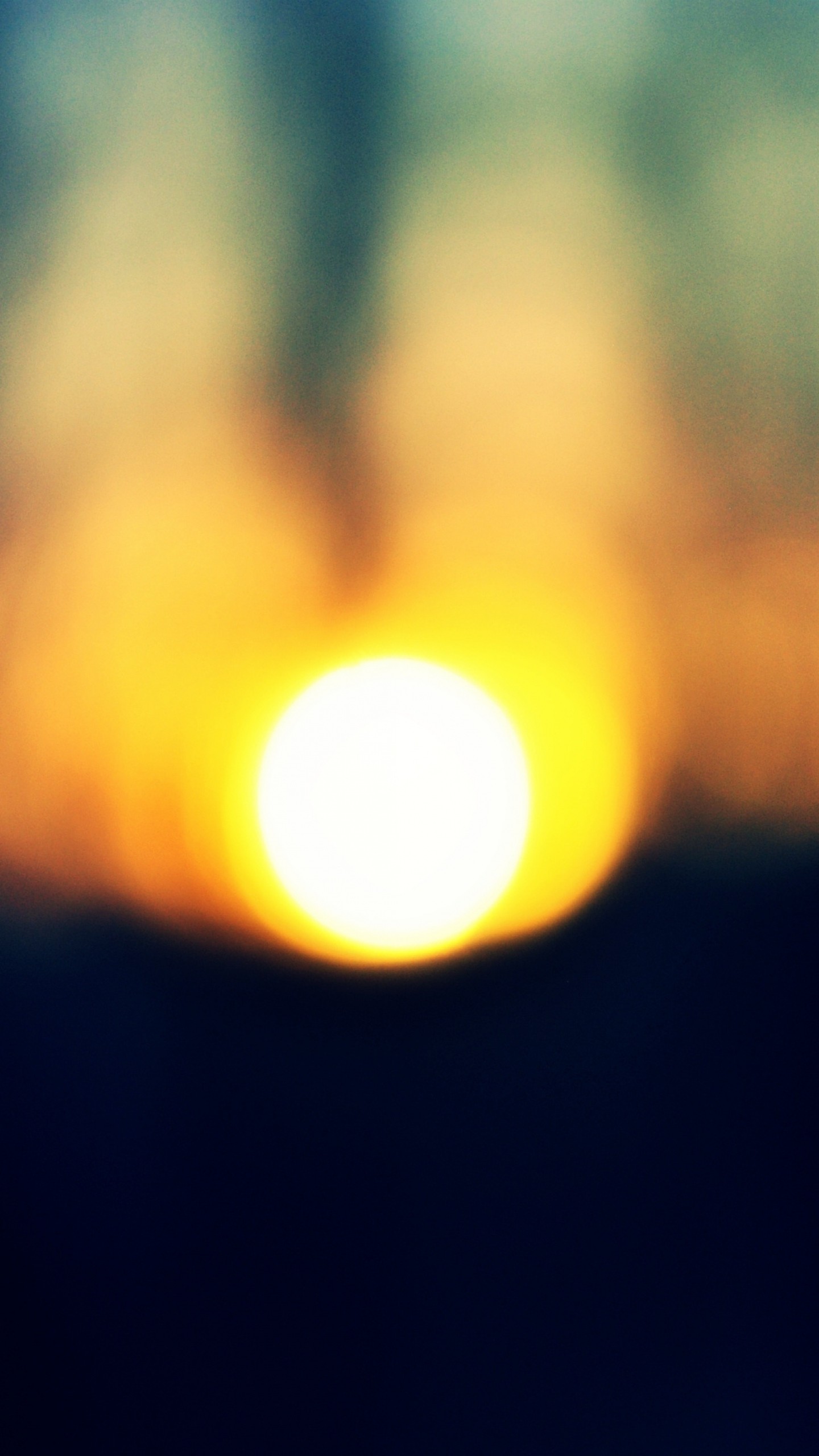 Sole, Bokeh, Tramonto, Sfocato, QHD+, wallpaper per smartphone