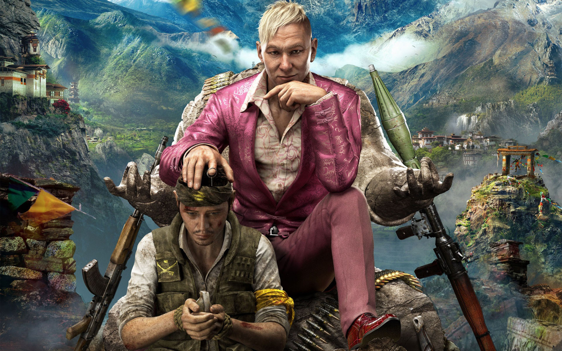 Pagan Min, Ajay Ghale, Far Cry 4, 16:10 Full HD, sfondo widescreen