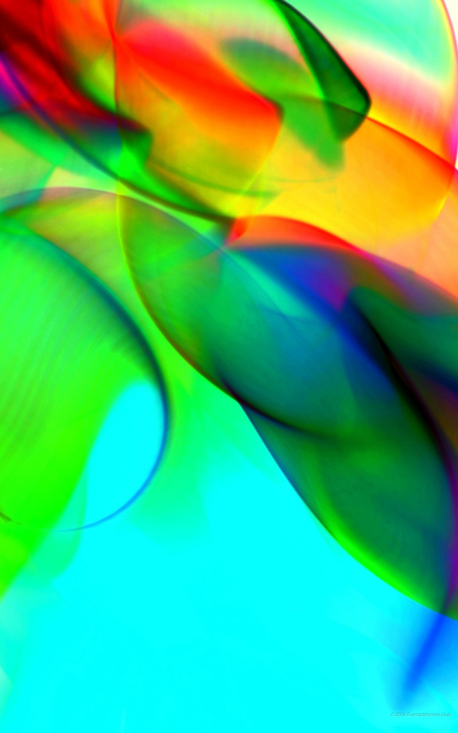 Astratto, Verde, Azzurro, QHD+, schermata di blocco del cellulare