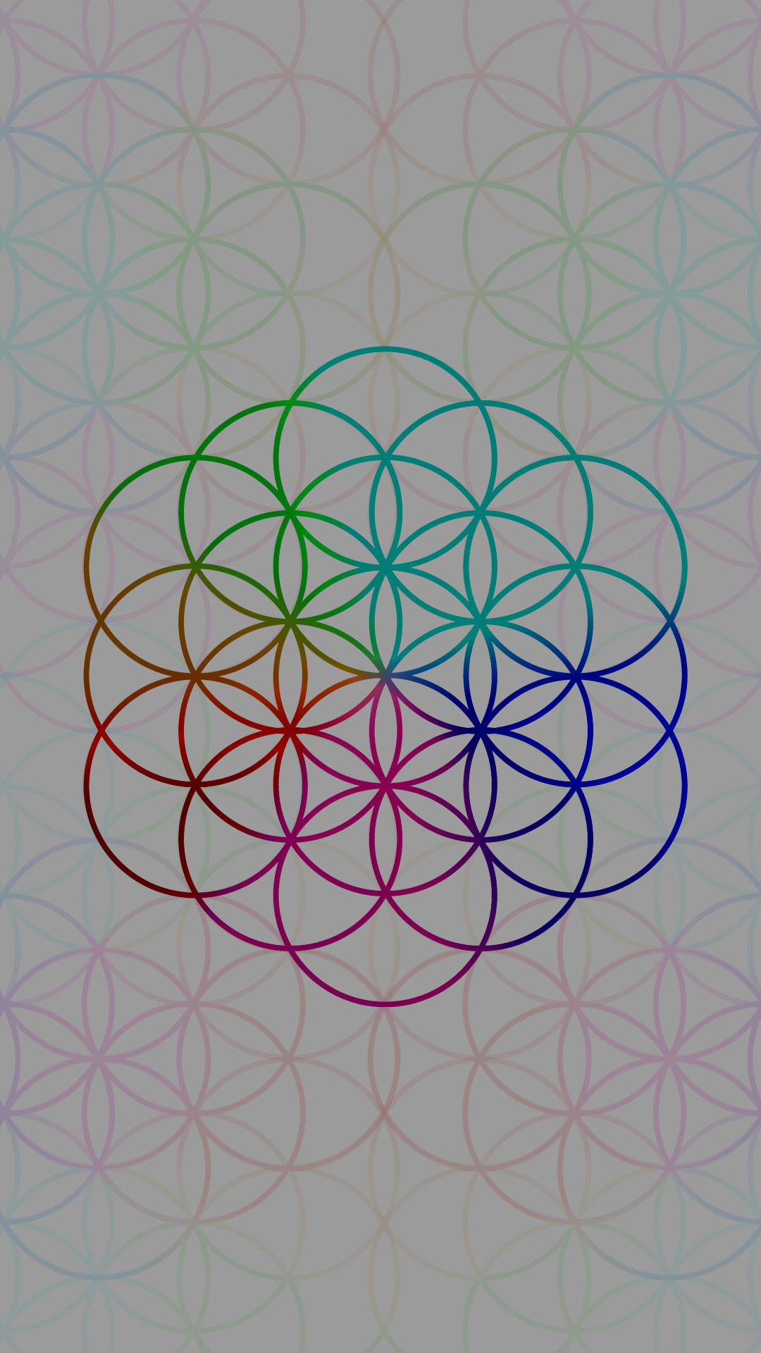 A Head Full of Dreams, Coldplay, Fiore della vita, Arcobaleno, 1080x1920, schermata di blocco iPhone