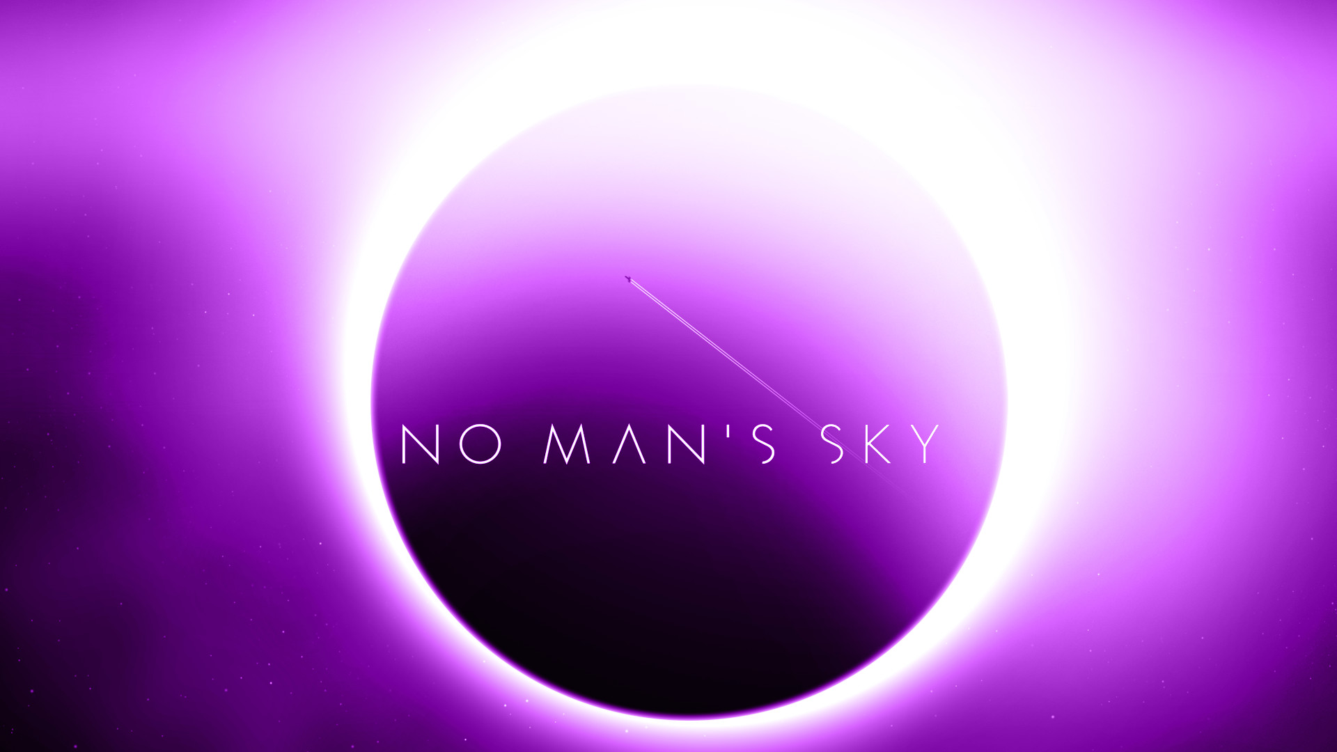 No Man's Sky, Eclissi, Logo, Viola, Full HD 1080p, sfondo desktop