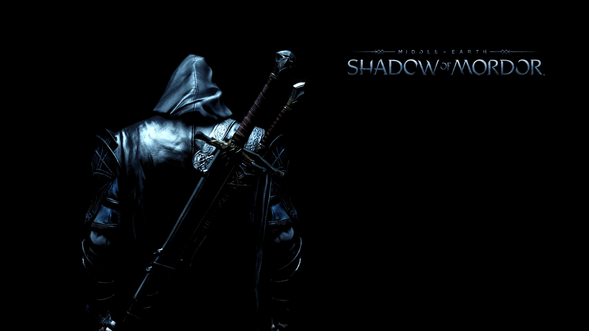 Talion, La Terra di Mezzo: L'ombra di Mordor, Spada, Sfondo nero, wallpaper 1920x1080