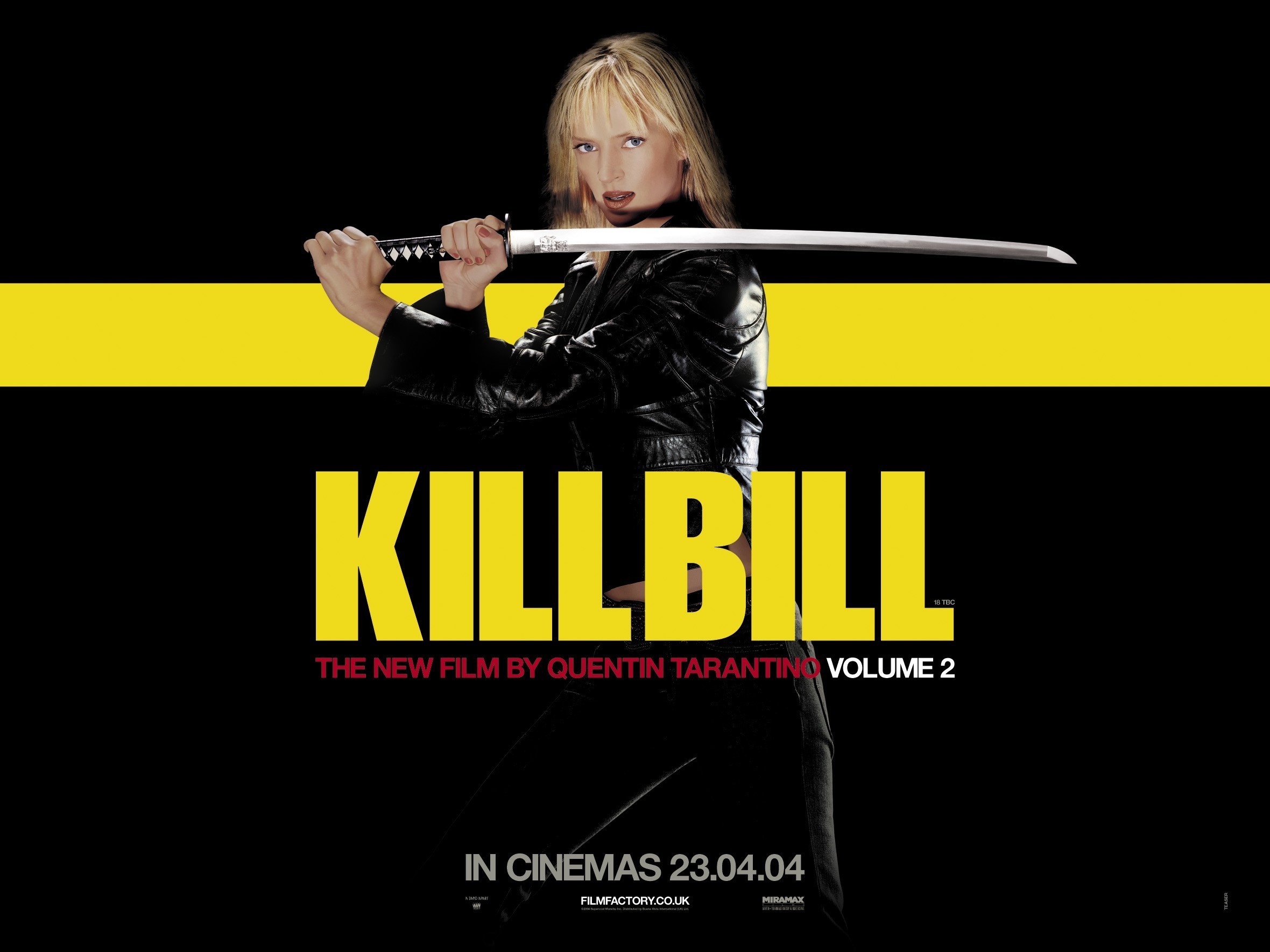 Kill Bill: Volume 2, Uma Thurman, La Sposa, Locandina, Katana, sfondo per iPad e tablet