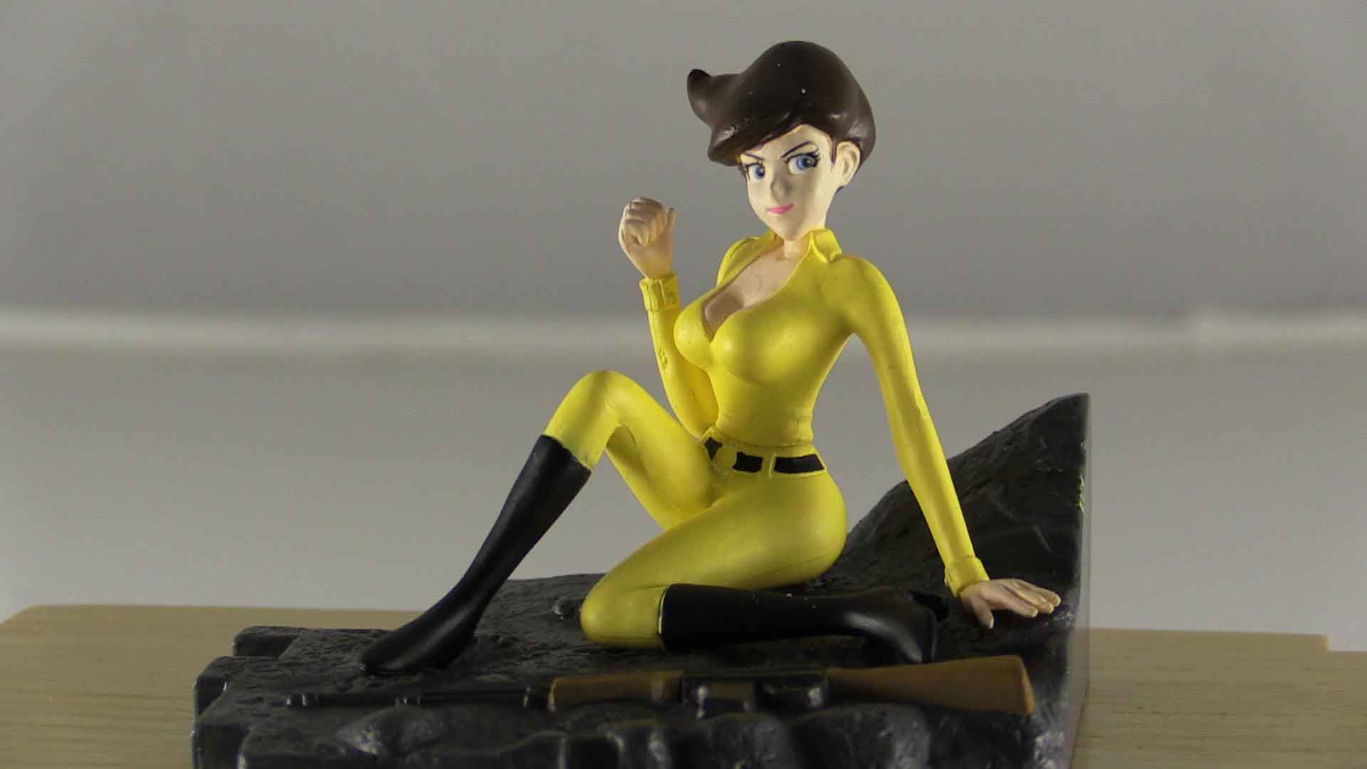 Fujiko Mine, Margot, Statuetta, Tuta gialla, Lupin III, 16:9 Full HD, sfondo widescreen
