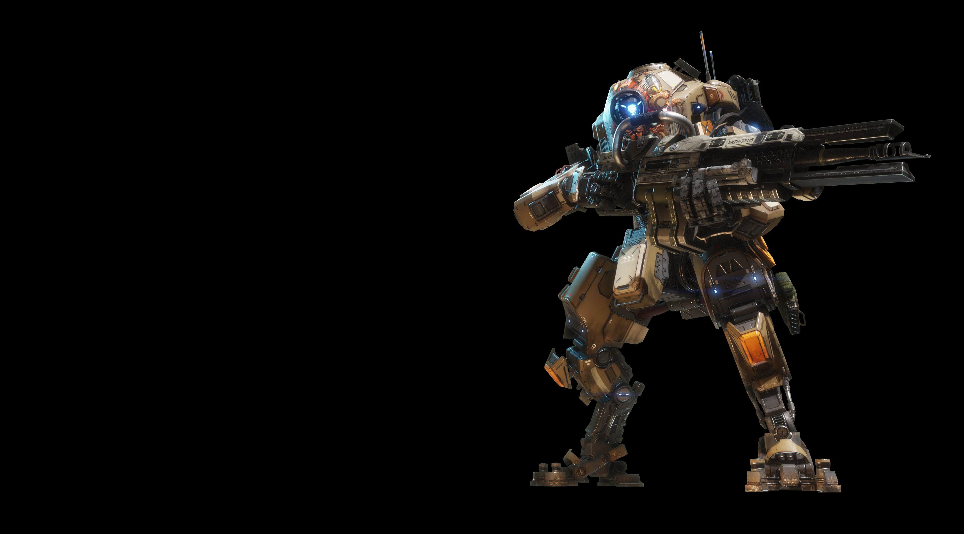 Titanfall 2, Titano, Legion, Sfondo nero, 2K, wallpaper per PC